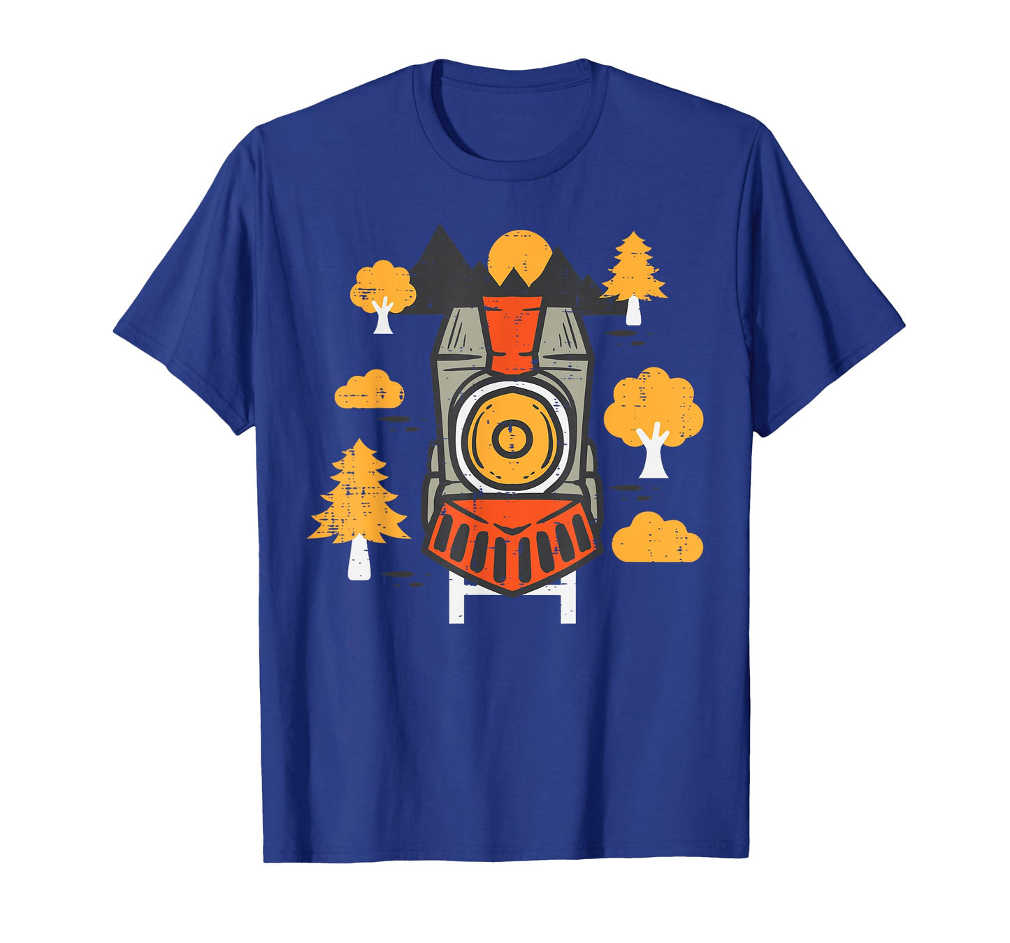 Steam Train Front Cute Locomotive Boys Kids Toddler Men T-Shirt