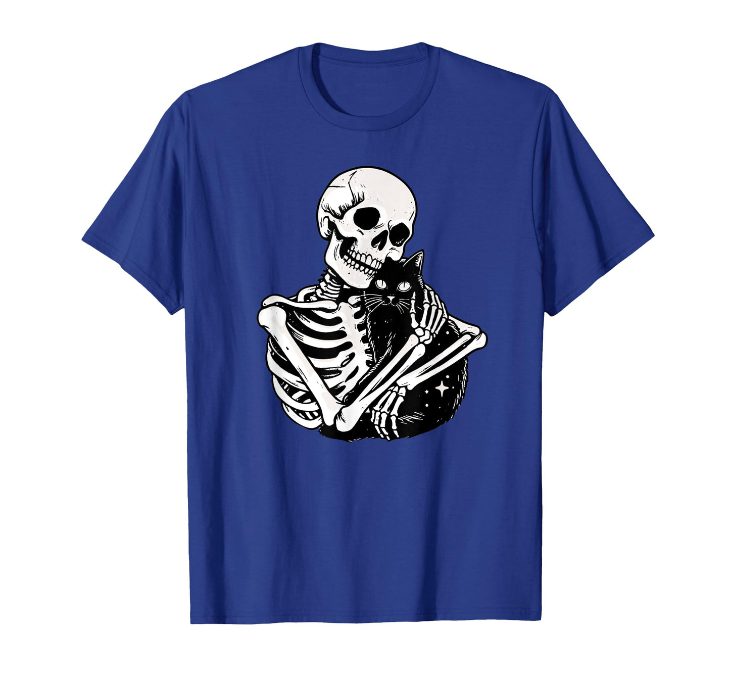 Skeleton Cat Skull Kitty Goth Cute Halloween Men Women Kids T-Shirt