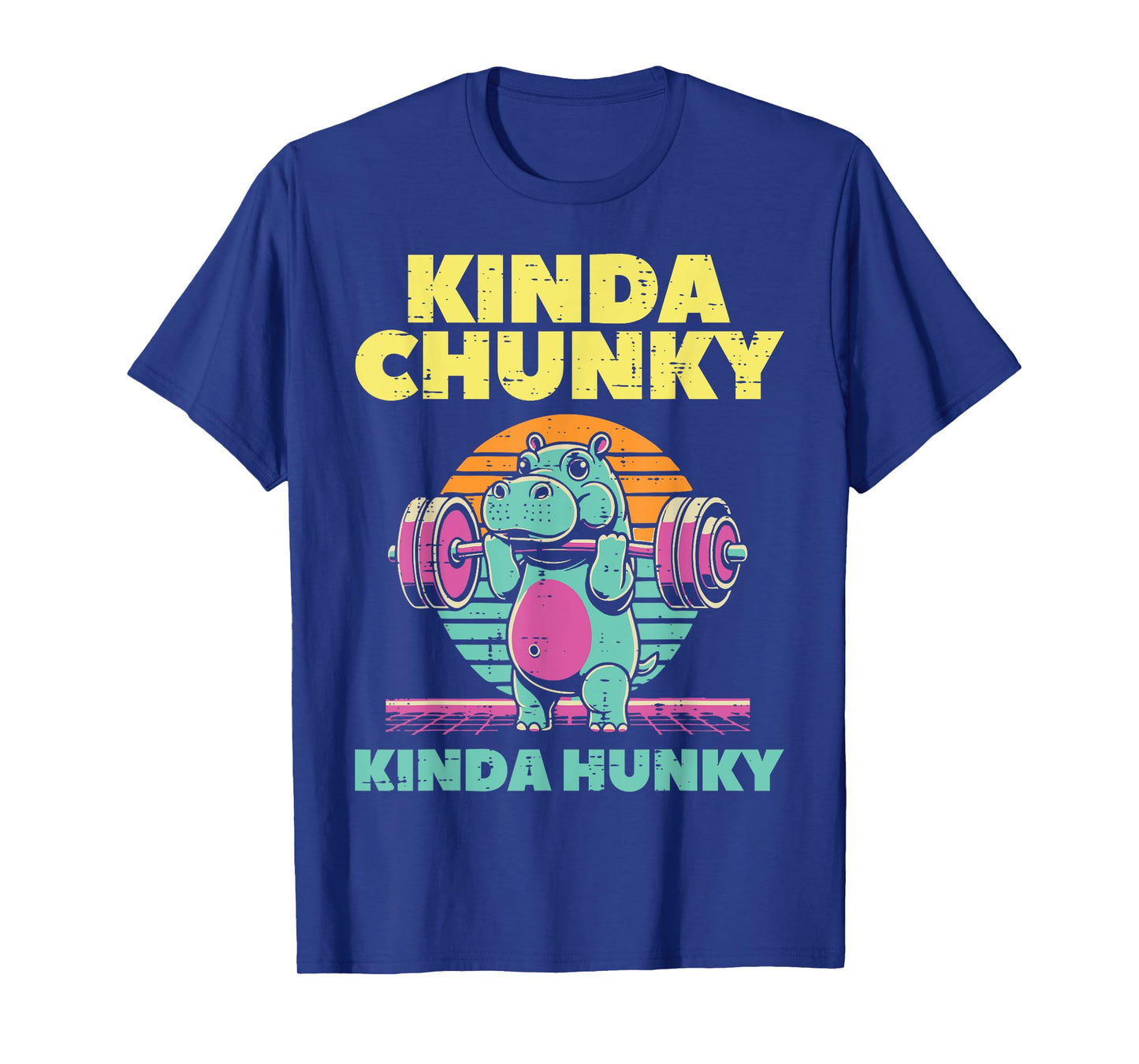 Gym Hippo Kinda Chunky Hunky Funny Workout Fitness Men Women T-Shirt
