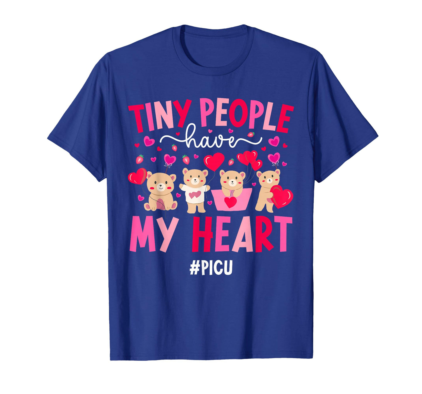 Valentine PICU Nurse Valentines Day Pediatric ICU Nurse T-Shirt