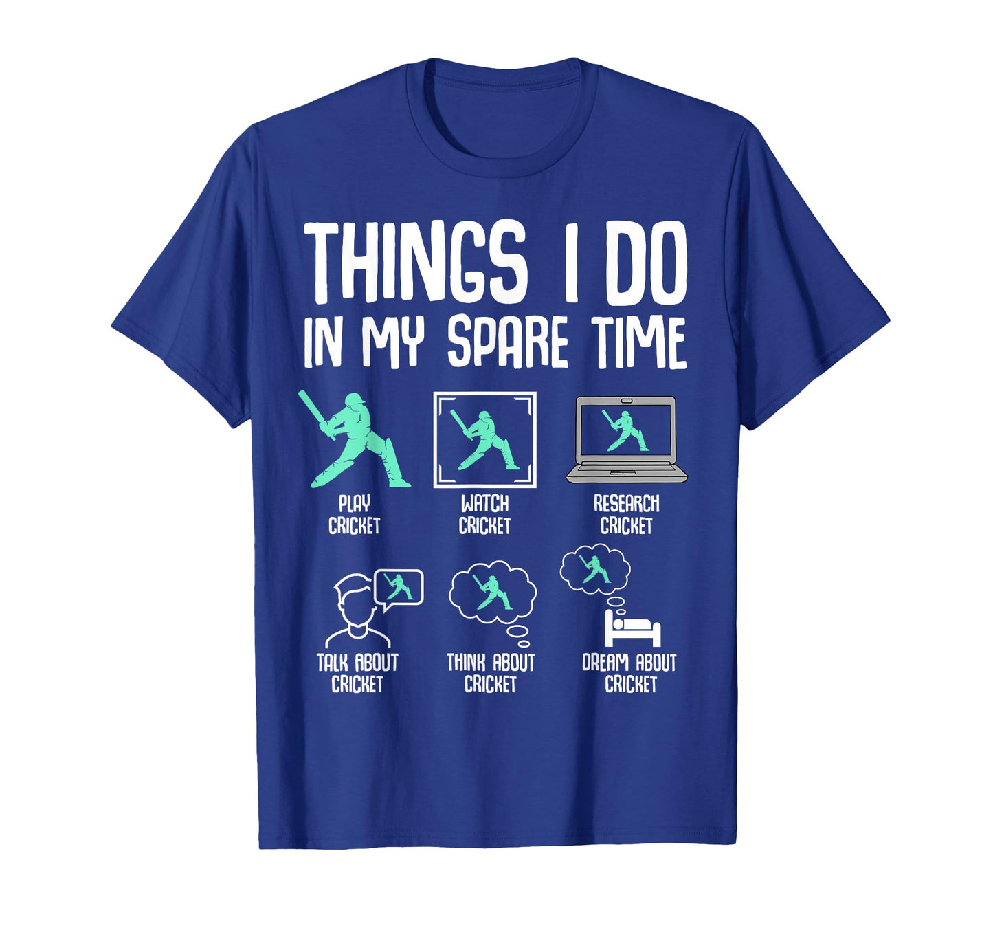Cricket Things I Do In My Spare Time Kids Boys Youth T-Shirt