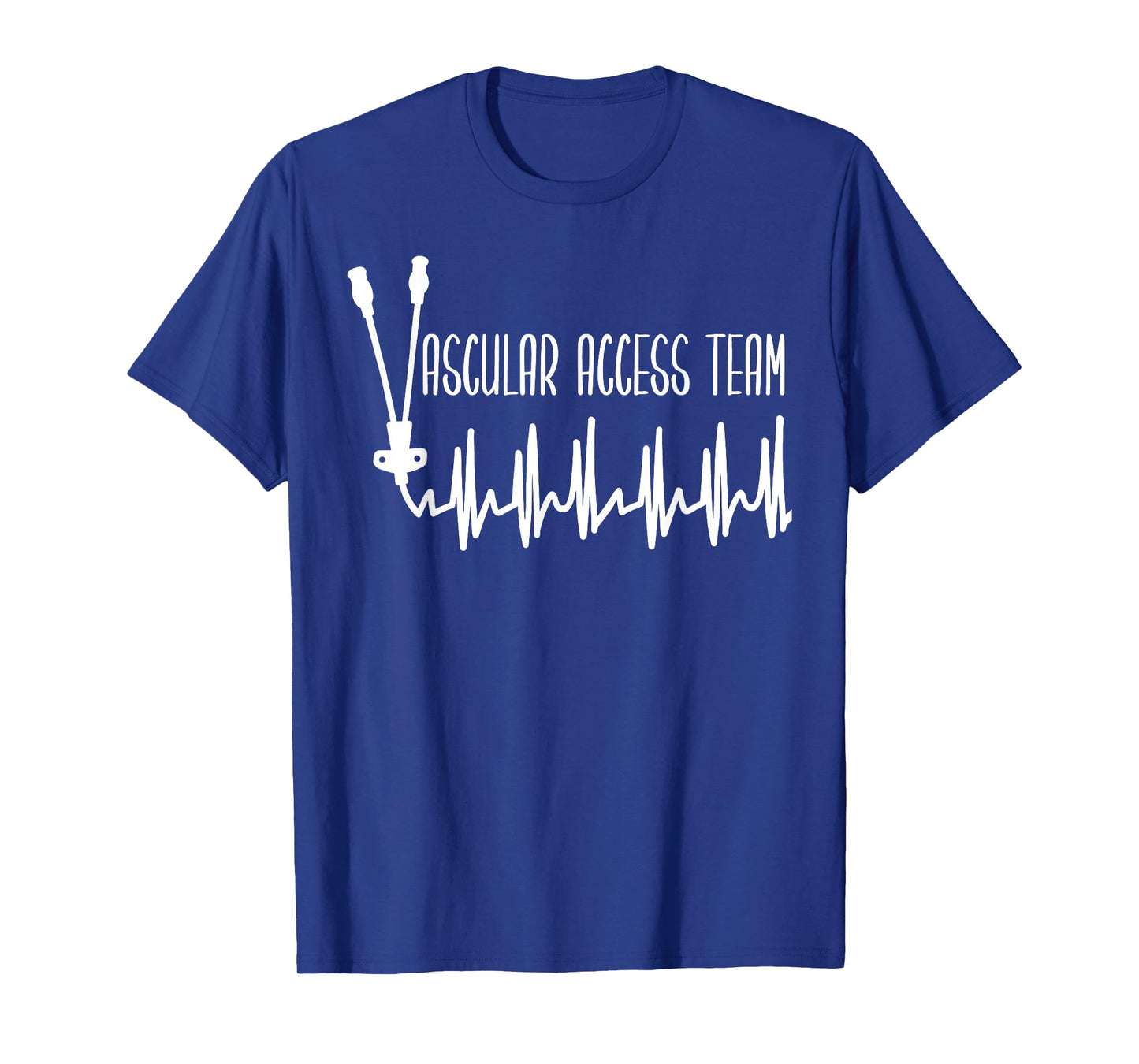 Retro Heartbeat Vascular Access Team PICC Nurse IV Therapy T-Shirt