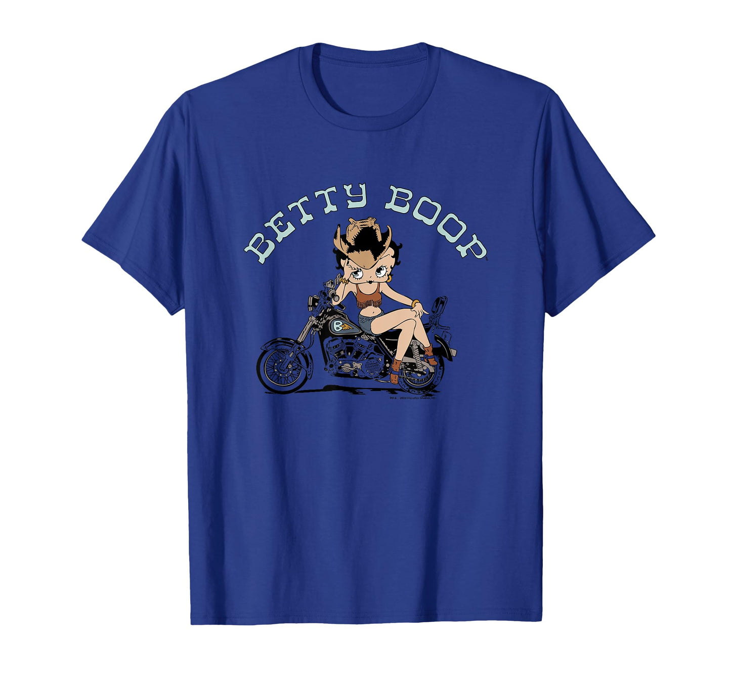 Betty Boop Western Sassy Vintage Biker Betty T-Shirt