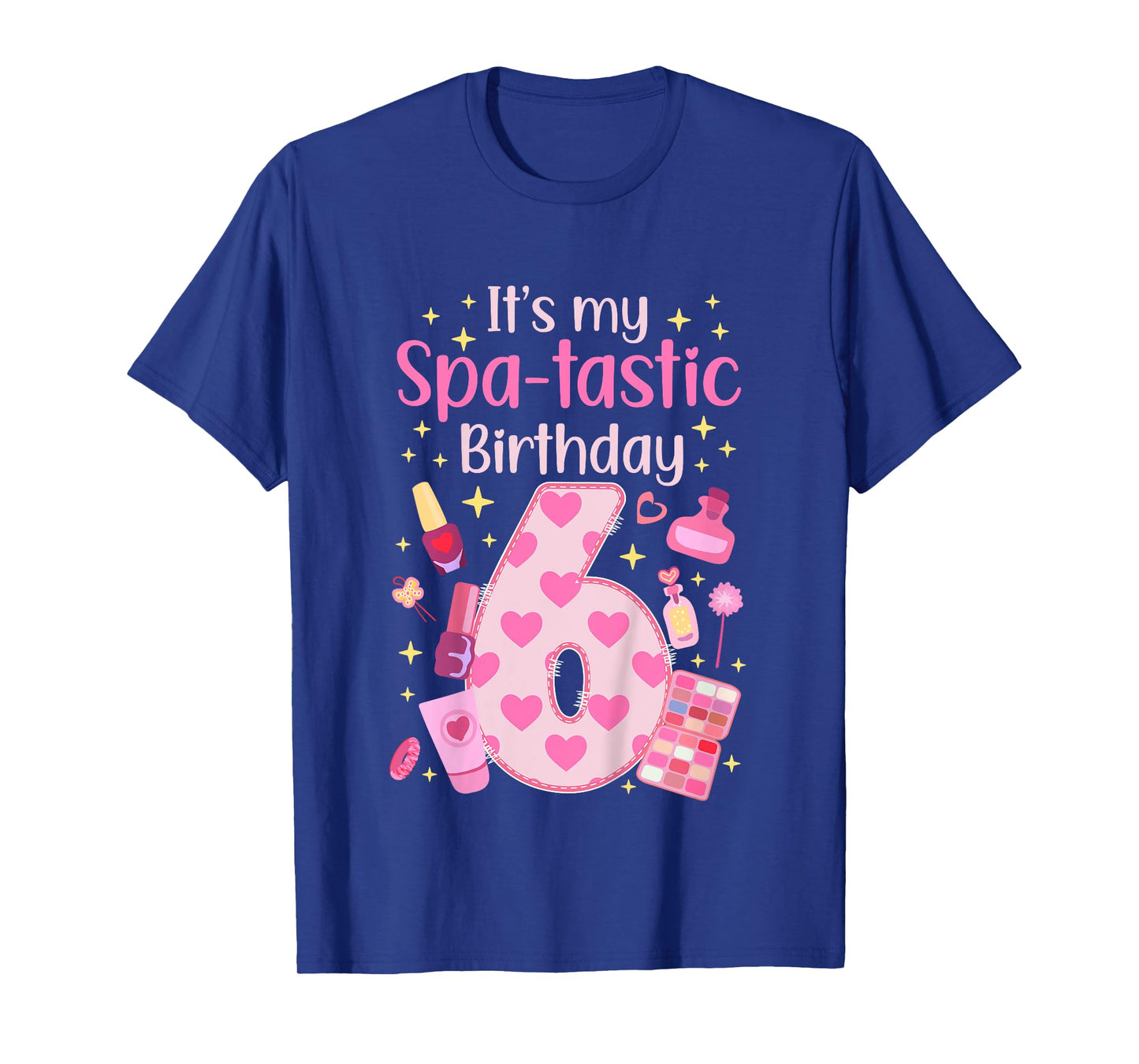 Kids 6th Spa Birthday Six Year Old Spa B-Day Girls Spa Party T-Shirt
