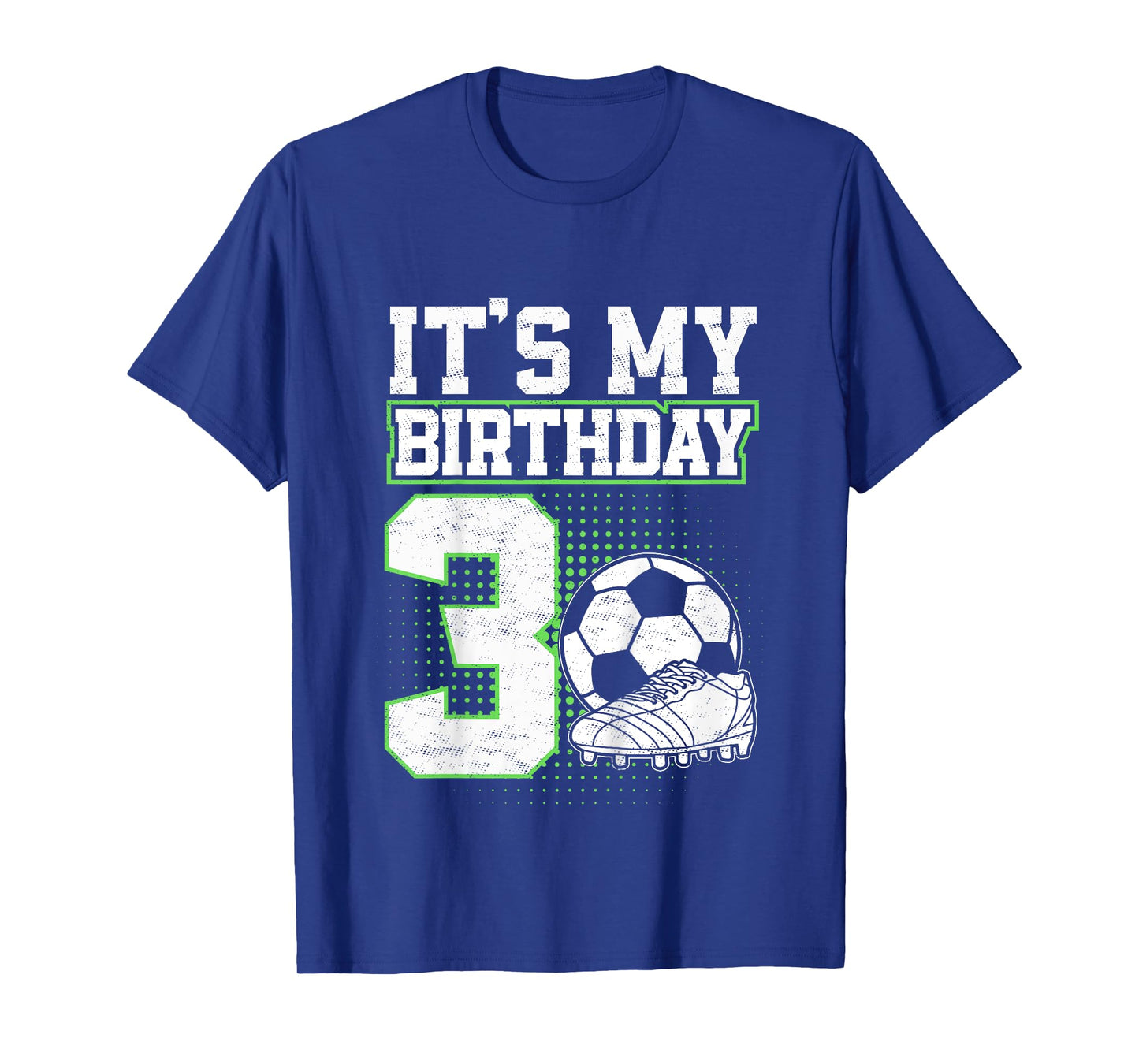 Kids 3 Year Old Soccer Boy Its My 3rd Birthday Soccer Ball T-Shirt