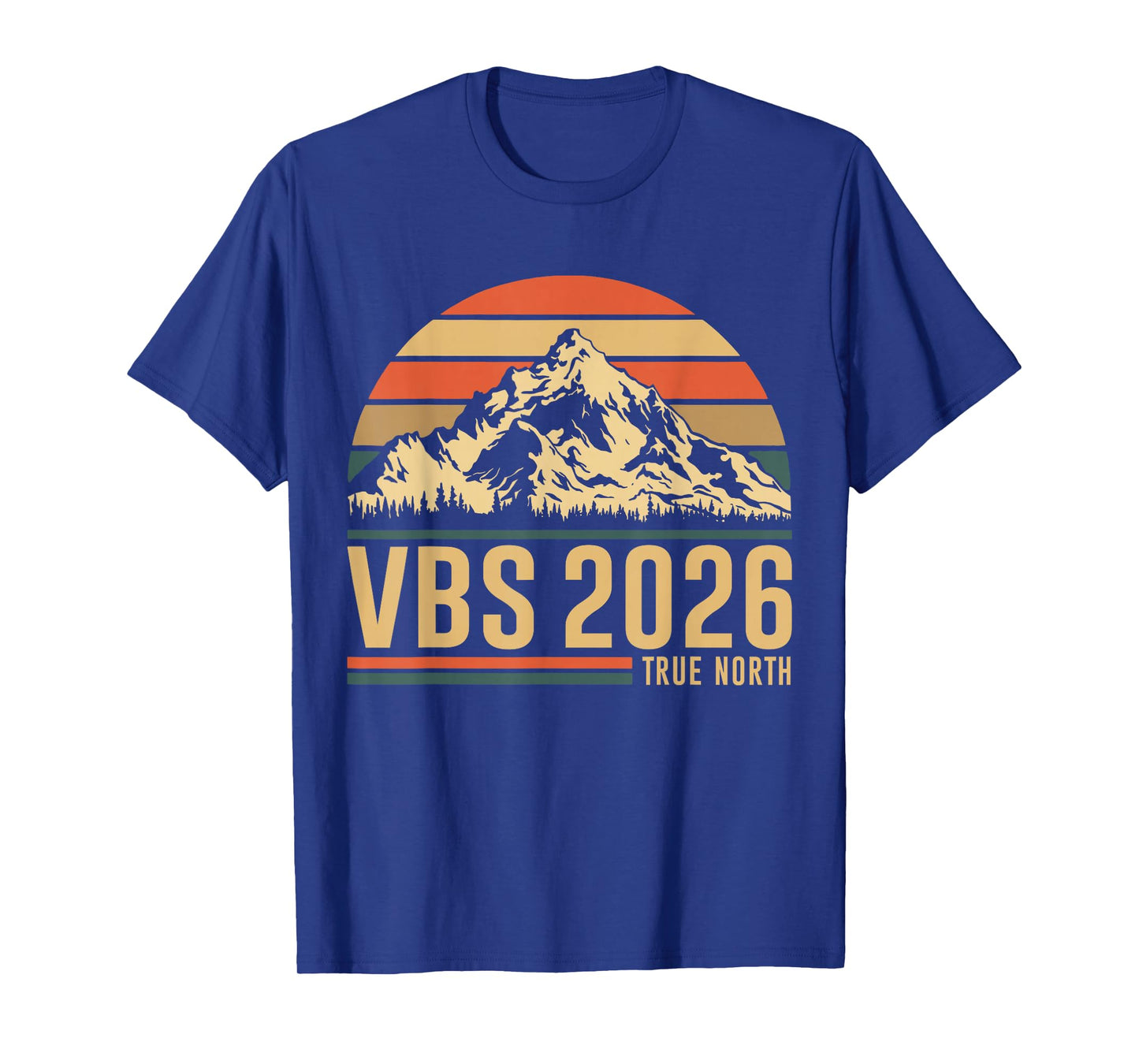 Retro VBS 2026 True North Christian Jesus Summer Camp Hiking T-Shirt