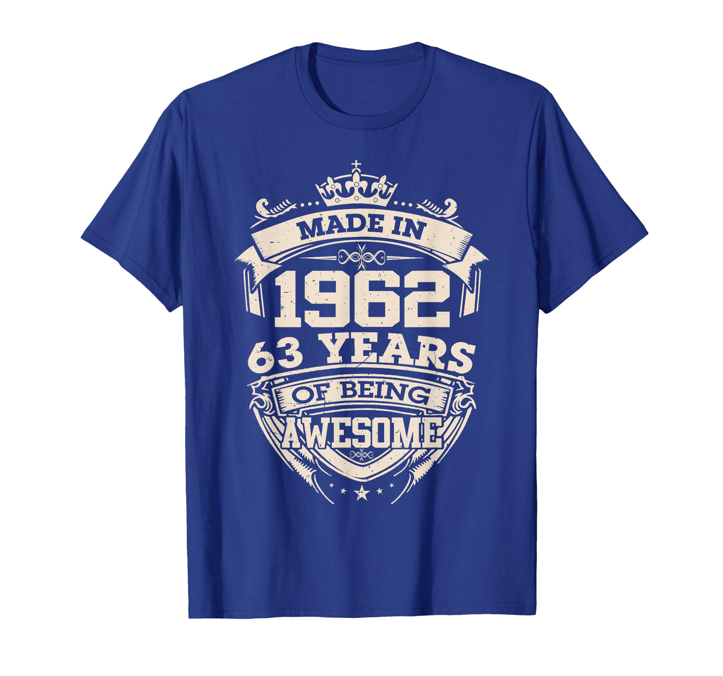 Made in 1962 63 Years of Being Awesome 63th Birthday Vintage T-Shirt