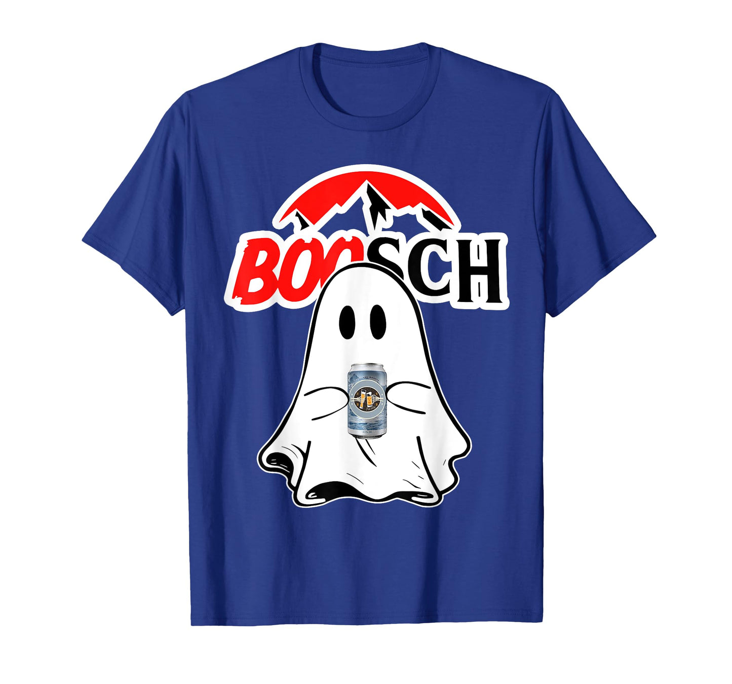 Boosch-Beer Halloween Funny Ghost Drinking Beer Women Men T-Shirt