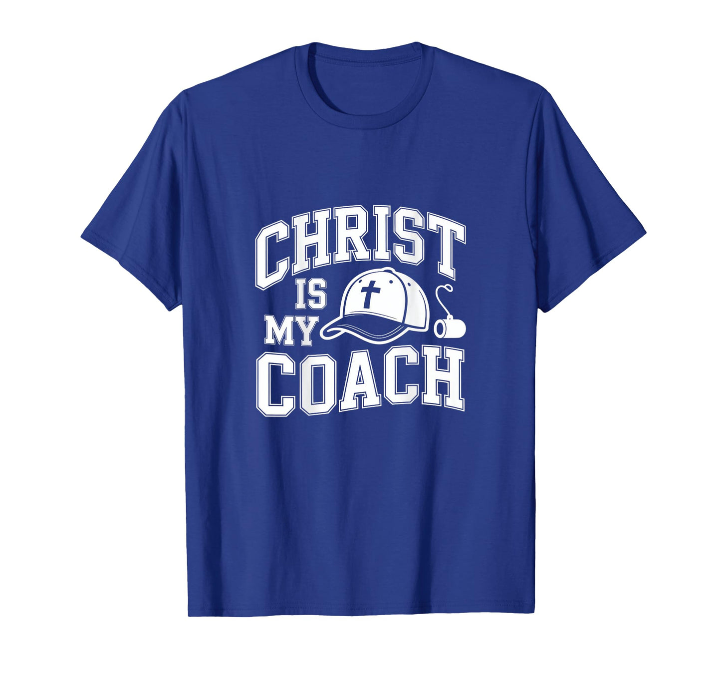 Christ is My Coach Baseball Christian Apparel T-Shirt