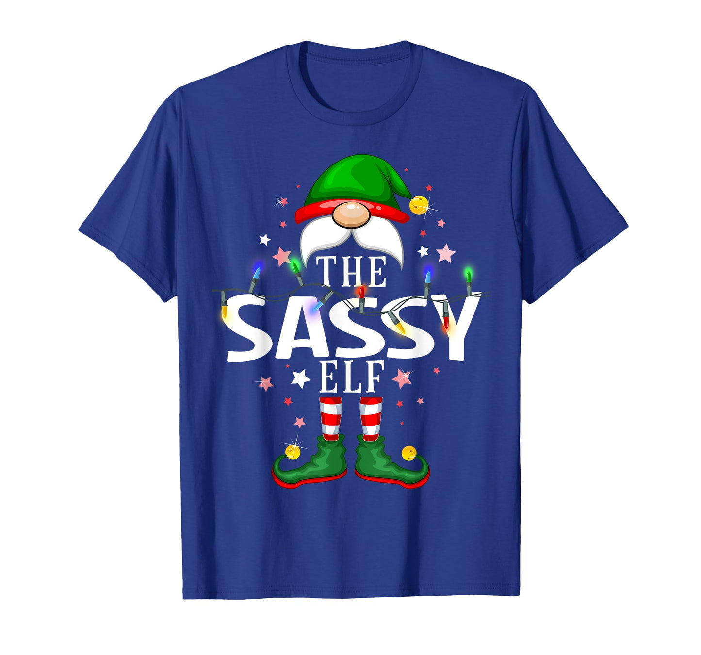 The Sassy Elf Christmas Family Pajama Party T-Shirt