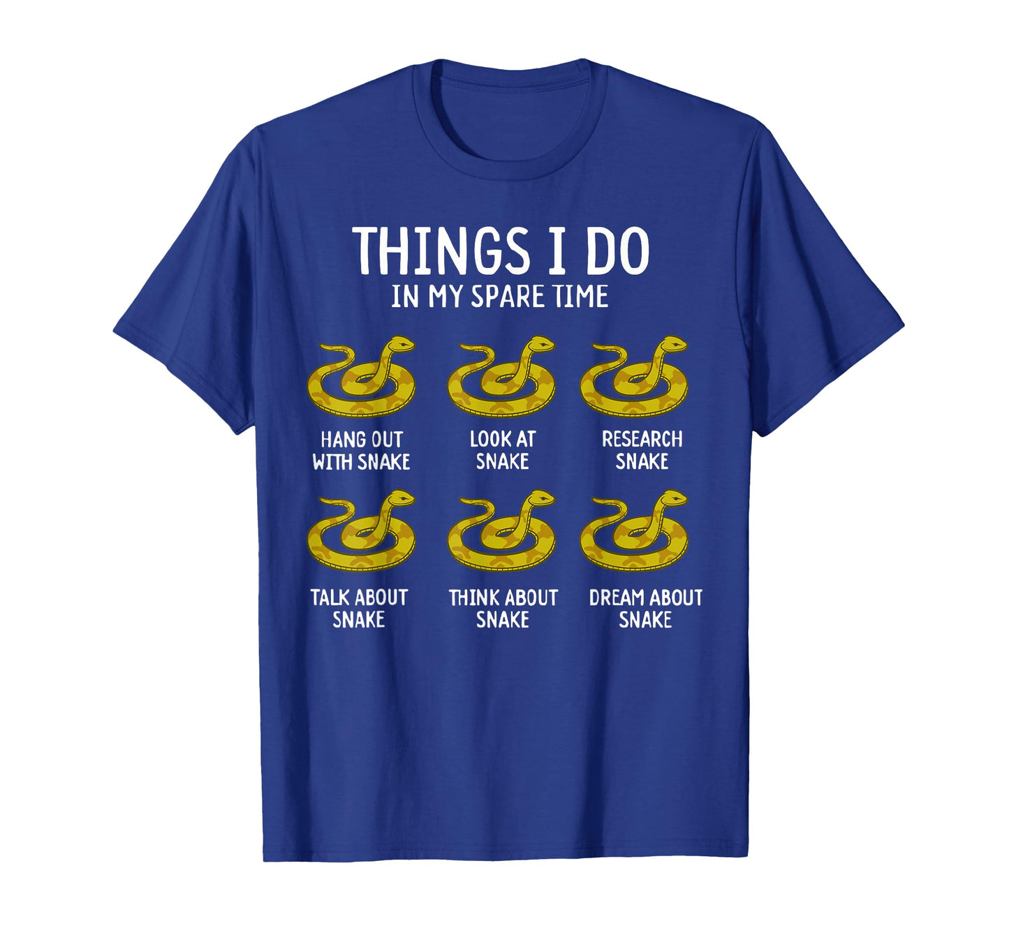 Funny Things I Do In My Spare Time Snake Animal Lover T-Shirt