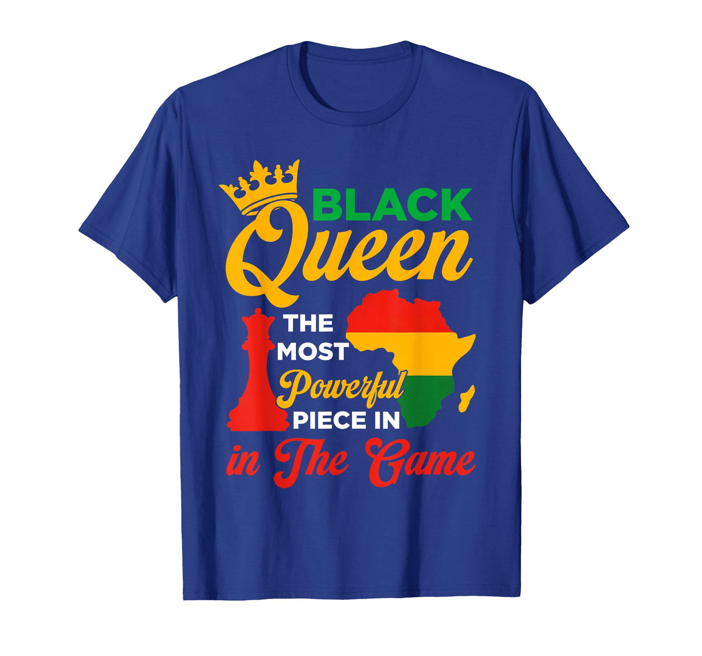 Black Queen Chess Powerful Piece In The Game Juneteenth T-Shirt
