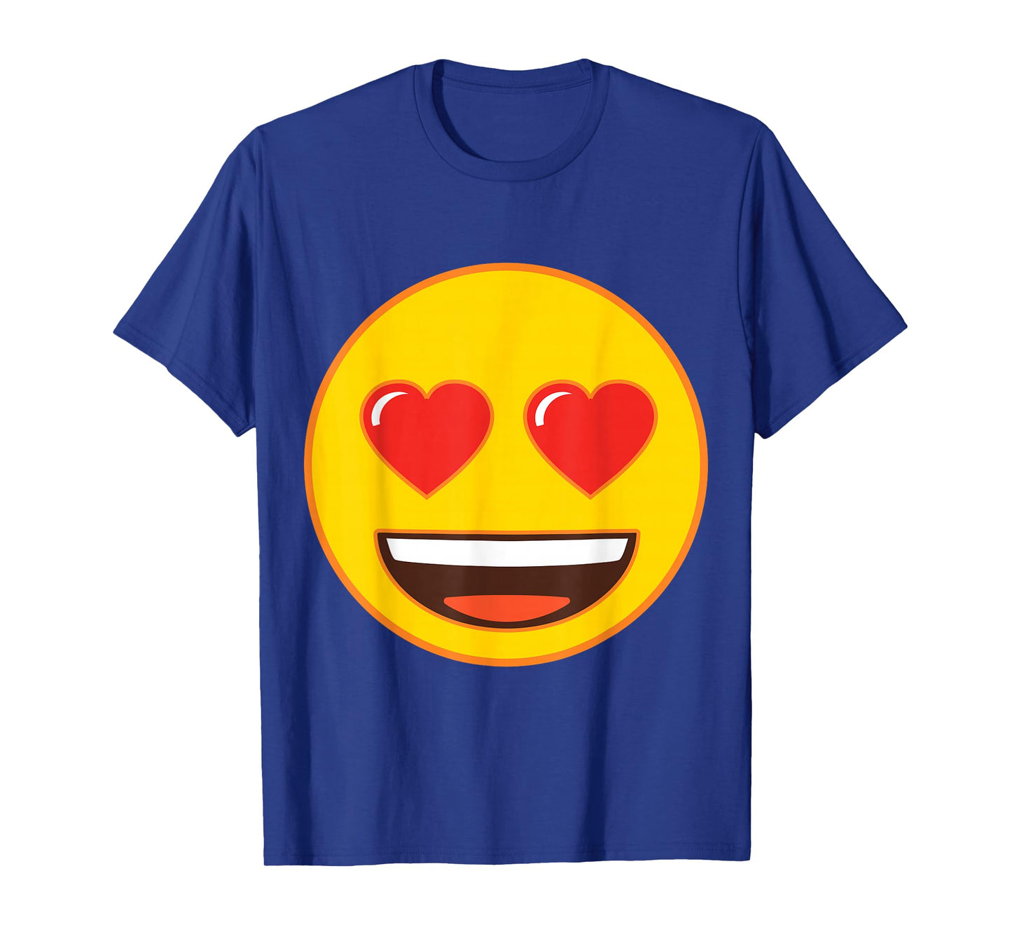 Official Emoji Heart Eyes Yellow Smile Face T-Shirt