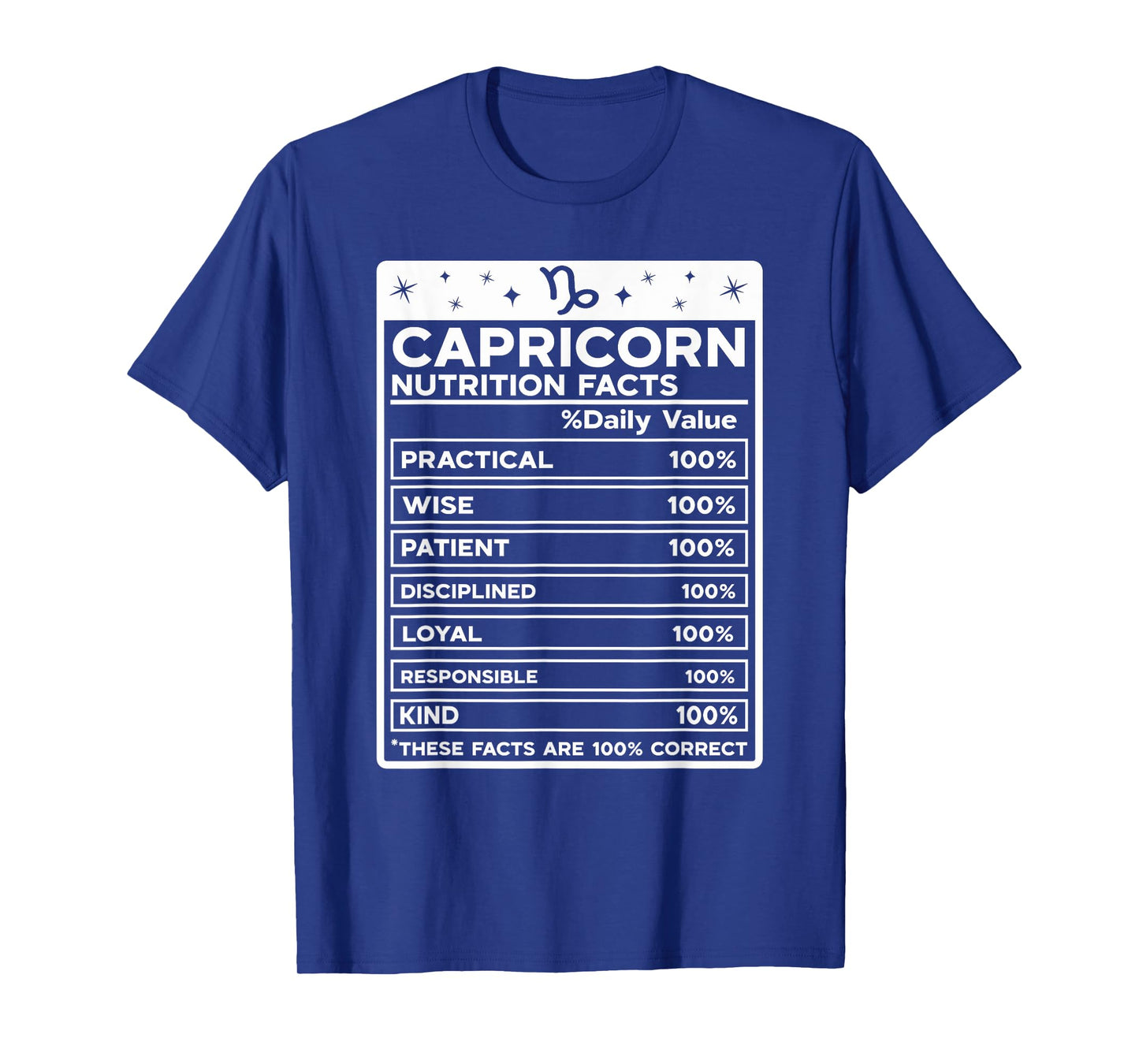 Capricorn Nutritional Style Zodiac Design, Capricorn T-Shirt