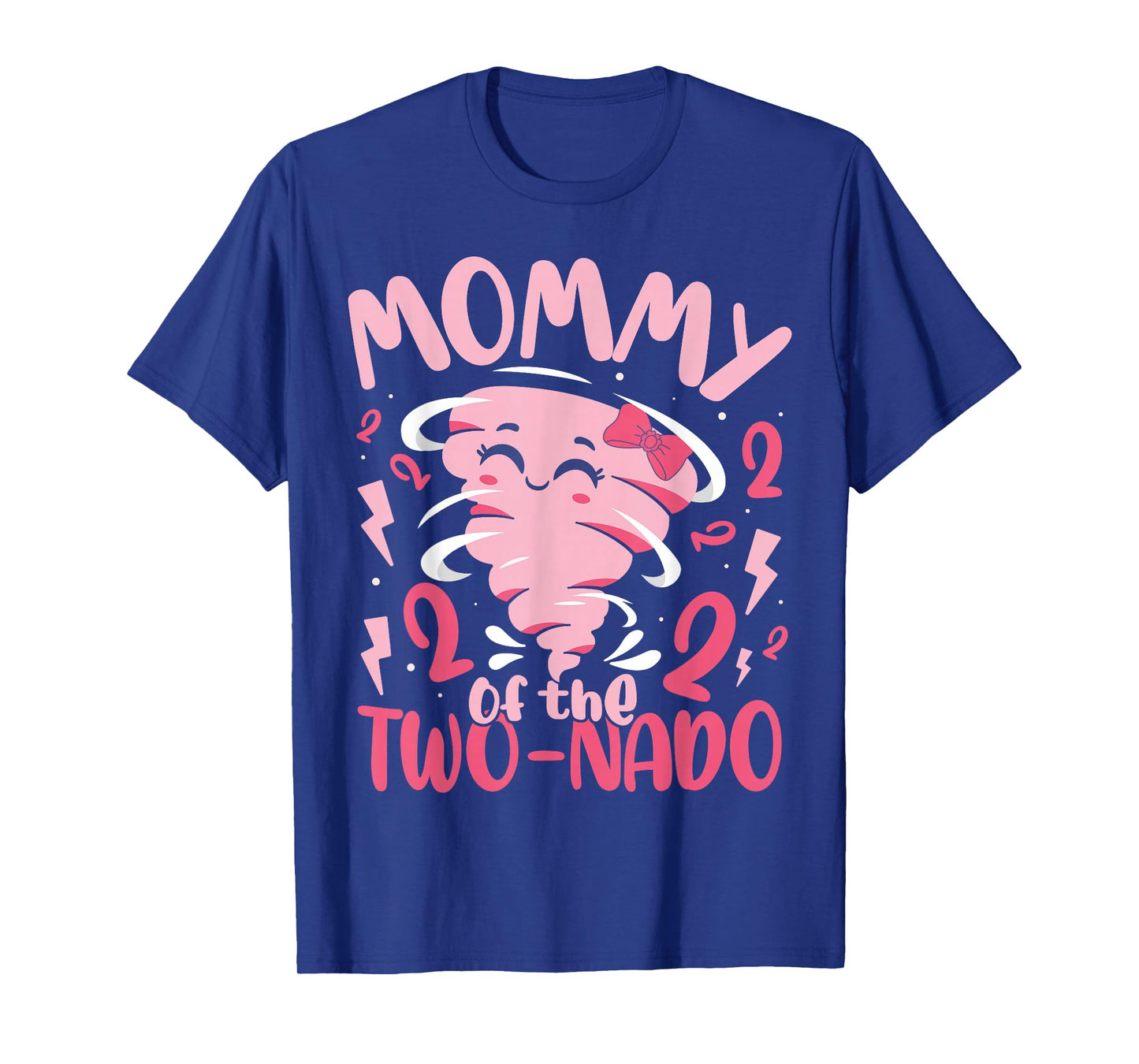 Mommy of the Two-nado Tornado Theme 2nd Birthday Party Kids T-Shirt
