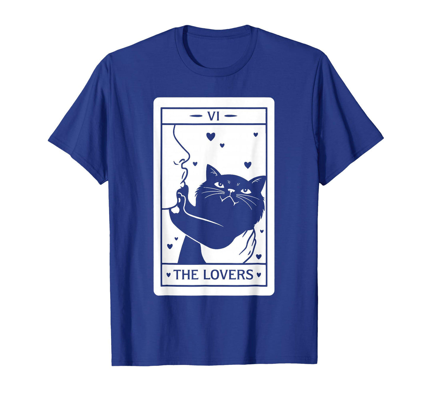 The Lovers Cat Humor Tarot Card Black Cats Lover T-Shirt