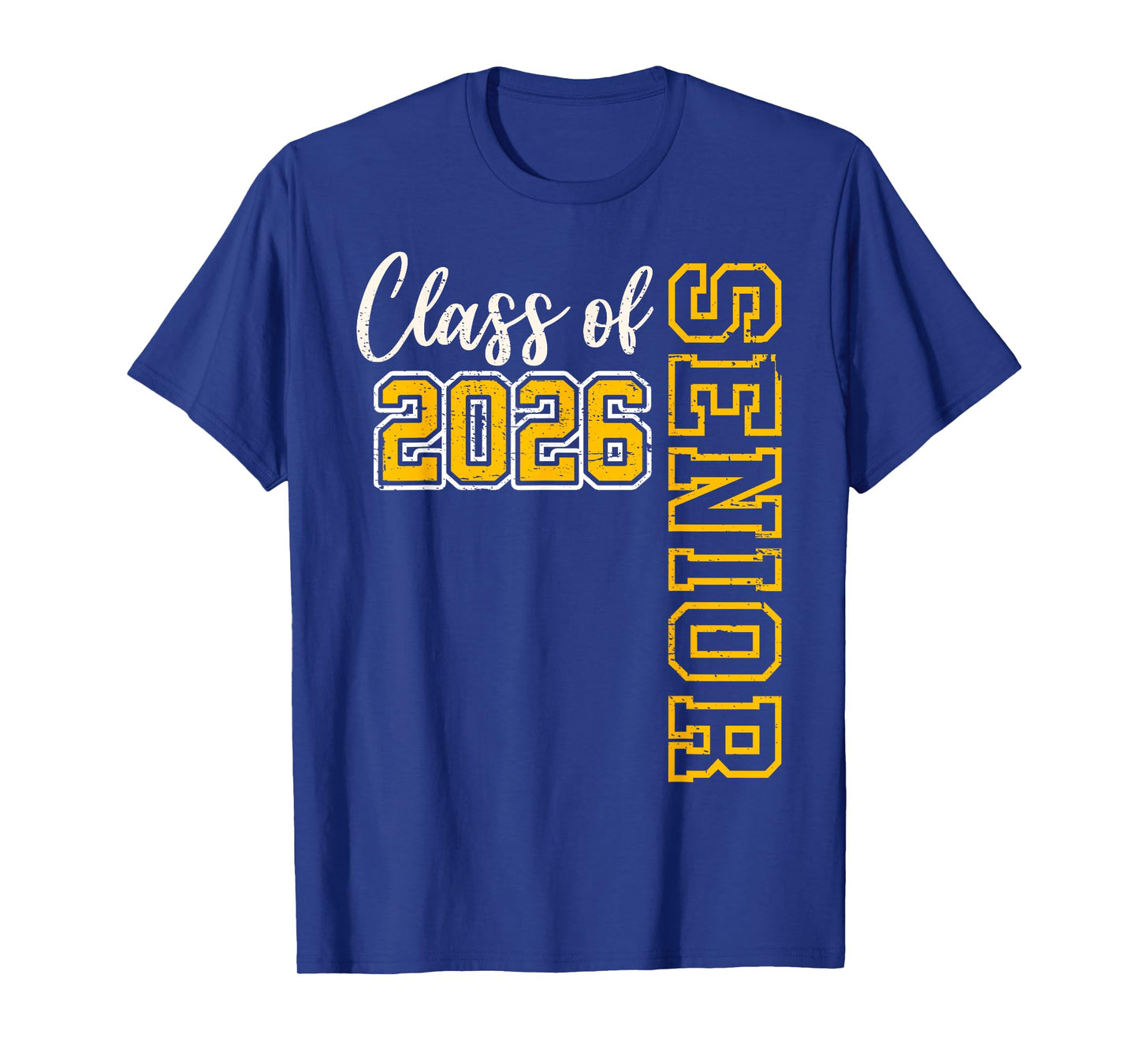 Class of 2026 Senior 26 High School Graduation Black Gold T-Shirt