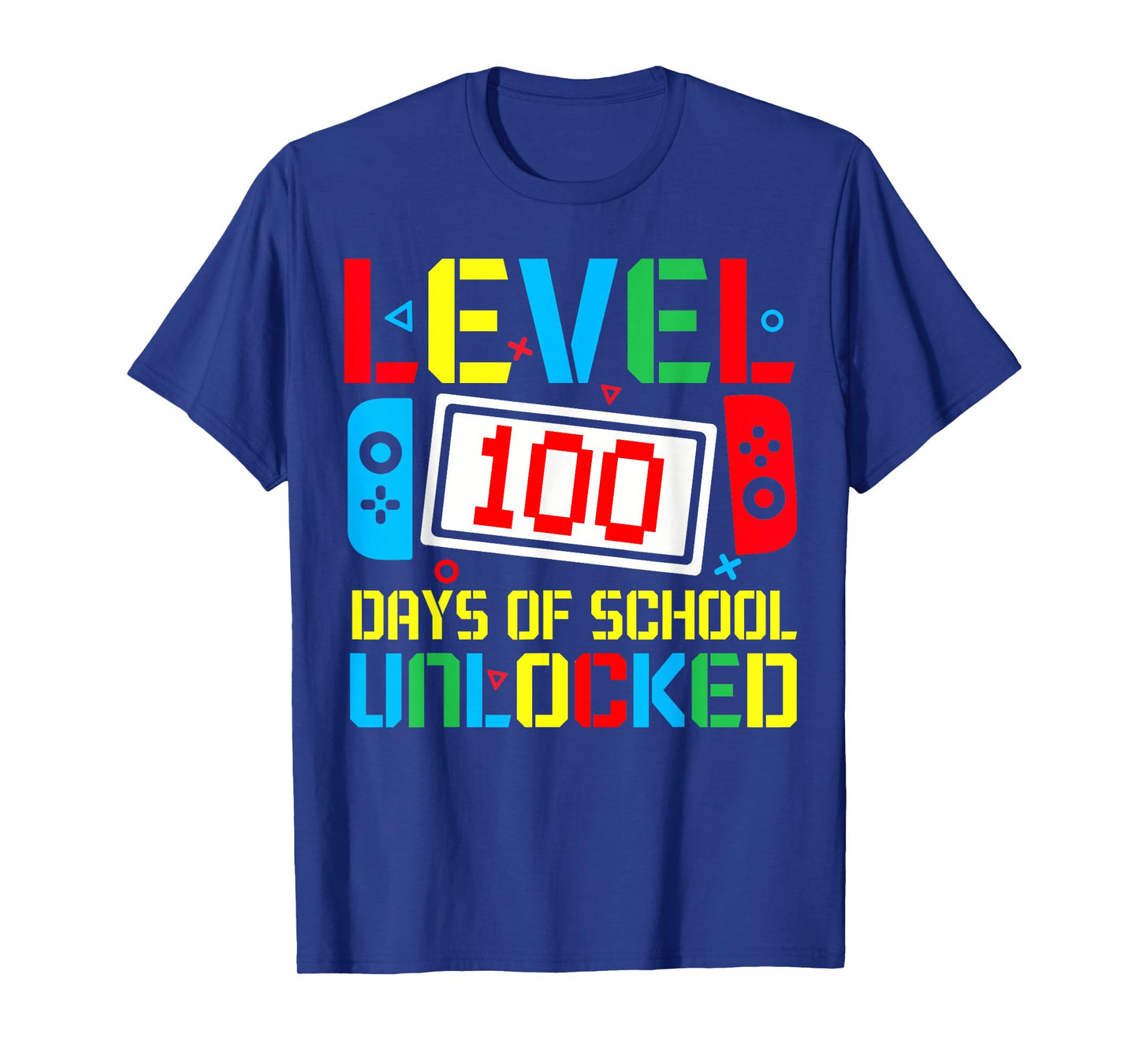 Level 100 Days of School Unlocked Video Game Boys Girls Kids T-Shirt