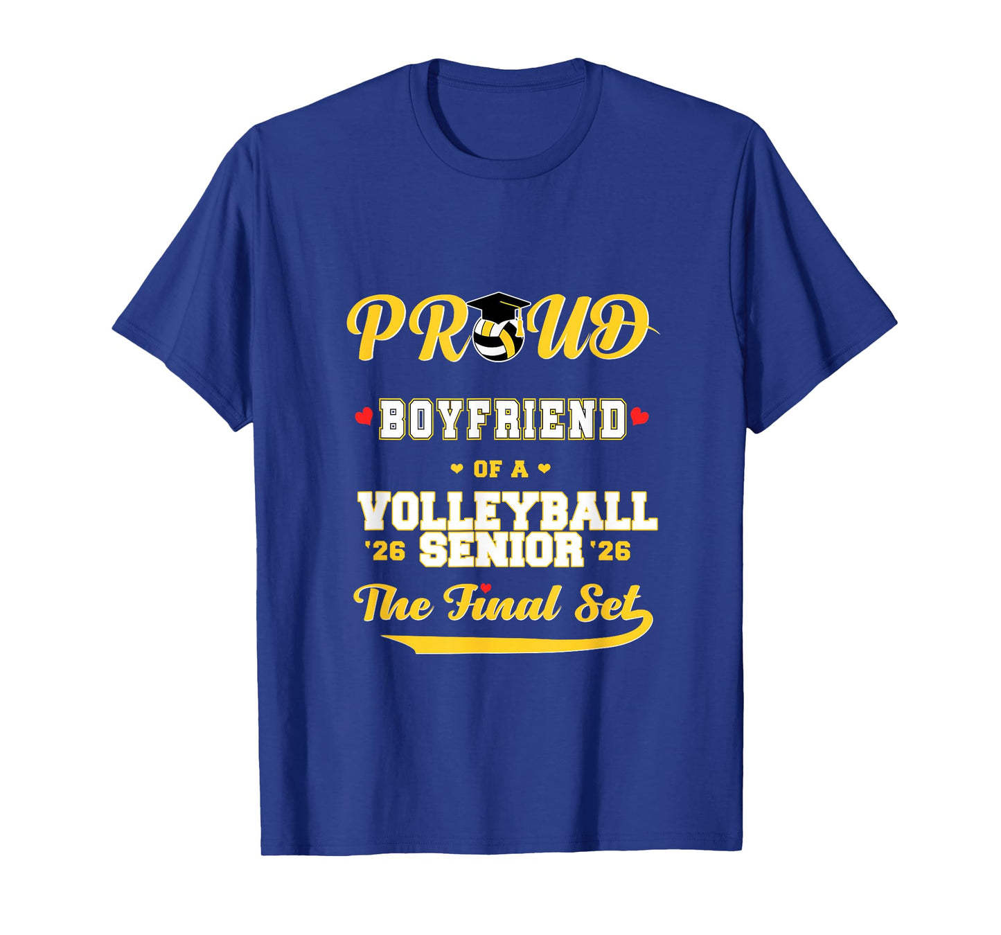 Cool Family '26 Graduation Volleyball Player Boyfriend T-Shirt
