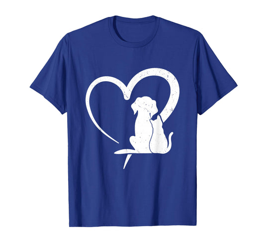 Dog Cat Heart T-Shirt