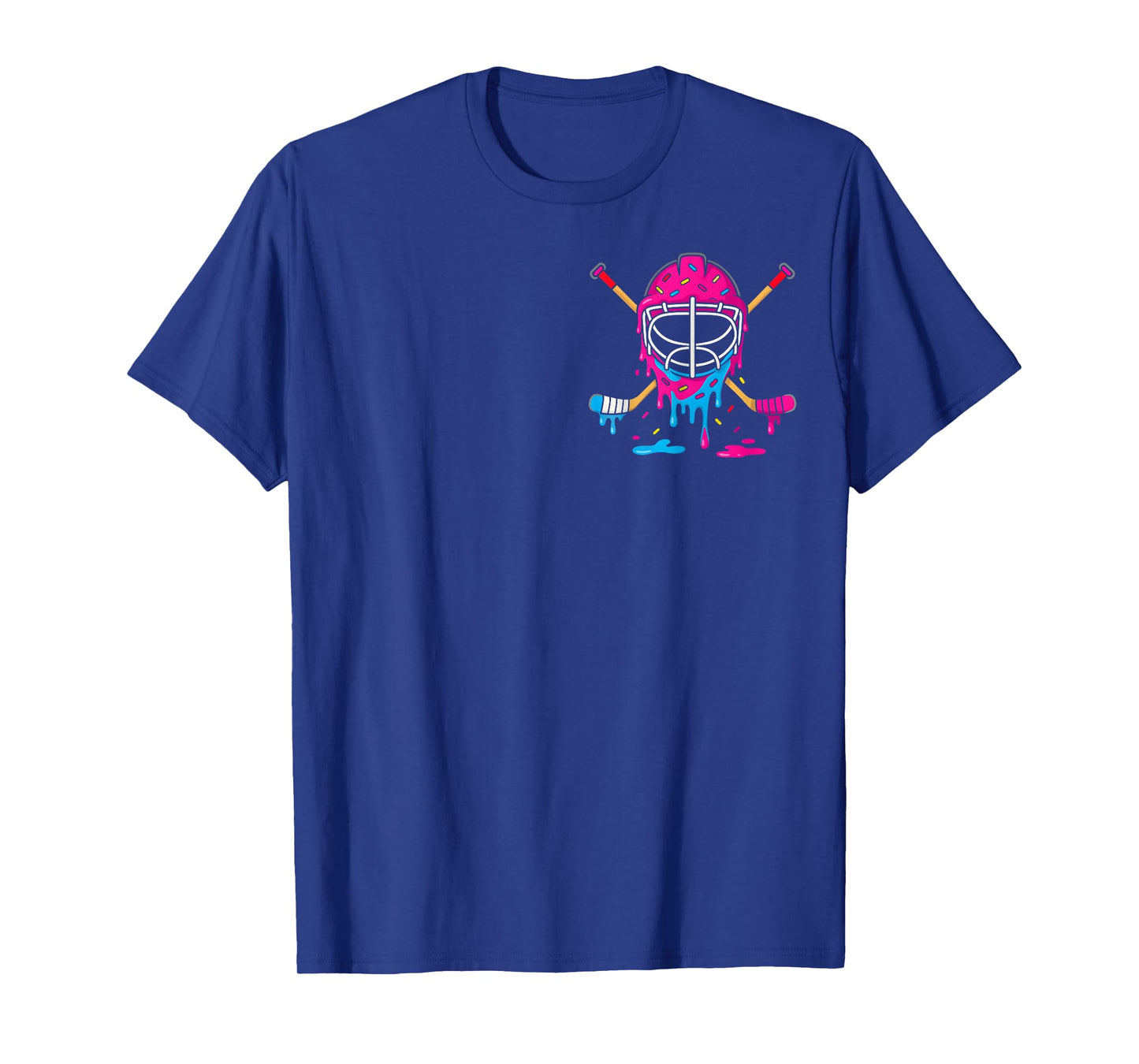 Hockey Ice Cream Drip Boys Ice Hockey Youth Players (2sides) T-Shirt