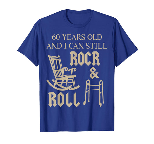 Vintage Classic Rock Funny 60 Year Old 60th Birthday Men T-Shirt