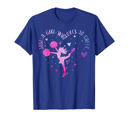 Just A Girl Who Loves to Cheer Cheerleader for Women & Girl T-Shirt