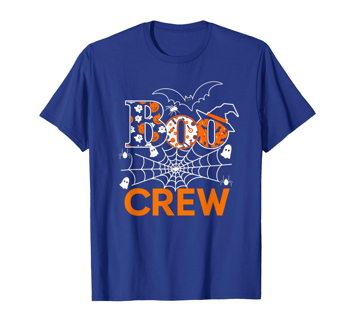 Halloween The Boo Crew - Spooky Spiders and Bats Fun Family T-Shirt