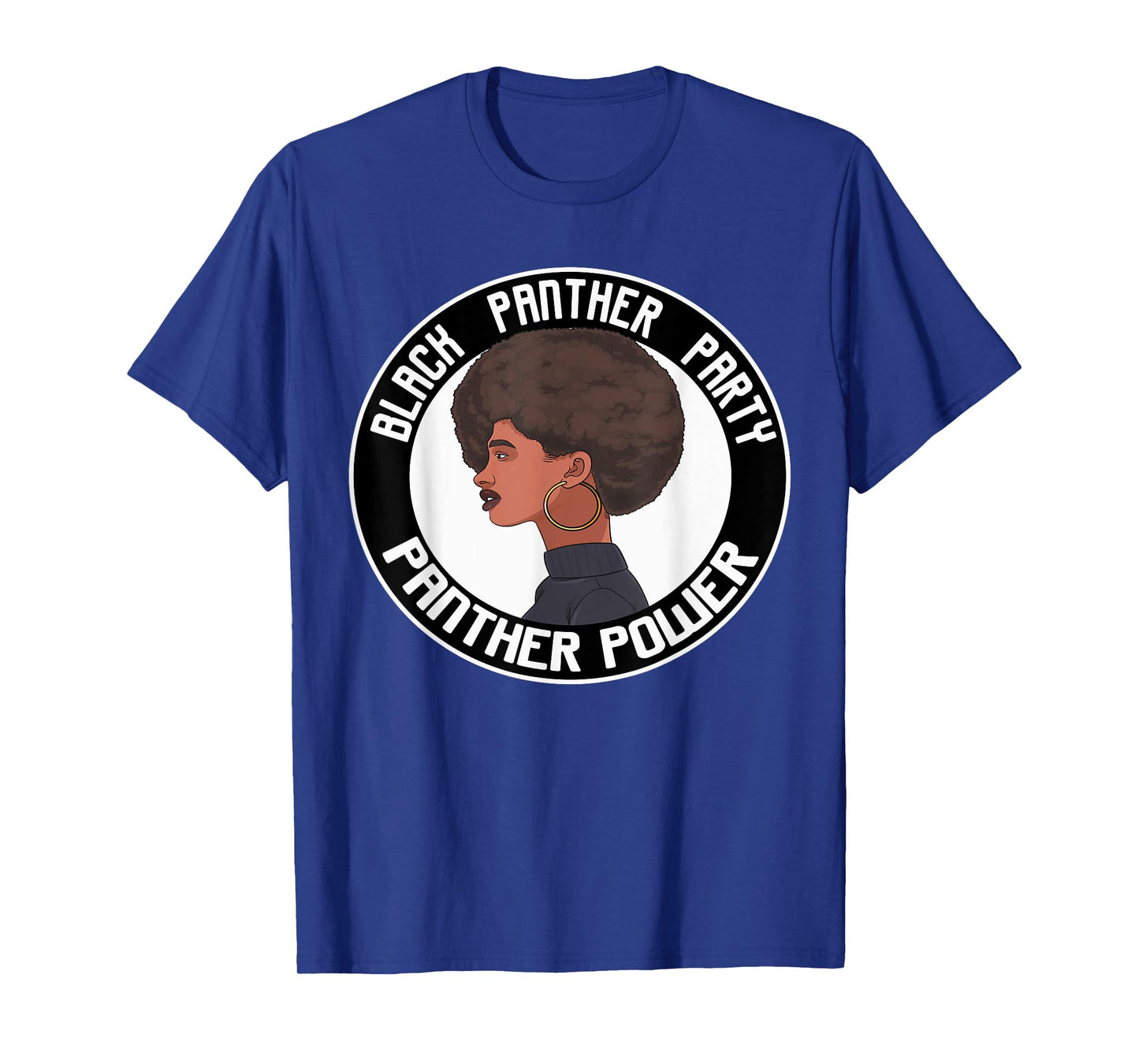 Black History Panther Party Power Logo Afro Hair 1966 T-Shirt