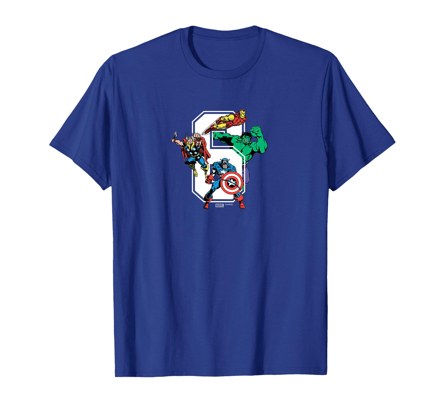 Kids Marvel - Avengers 6th Birthday T-Shirt
