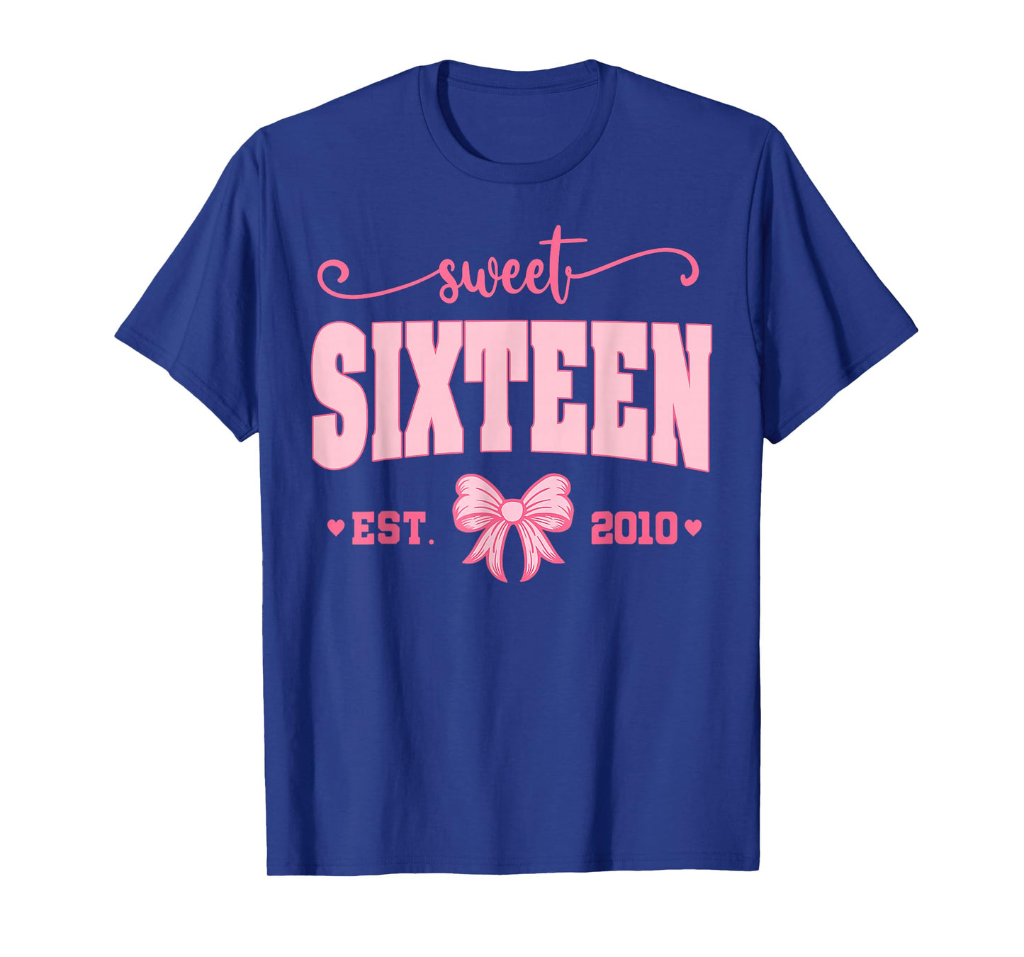 16th Birthday Girl Sweet Sixteen Coquette Bow 16 Year Old T-Shirt