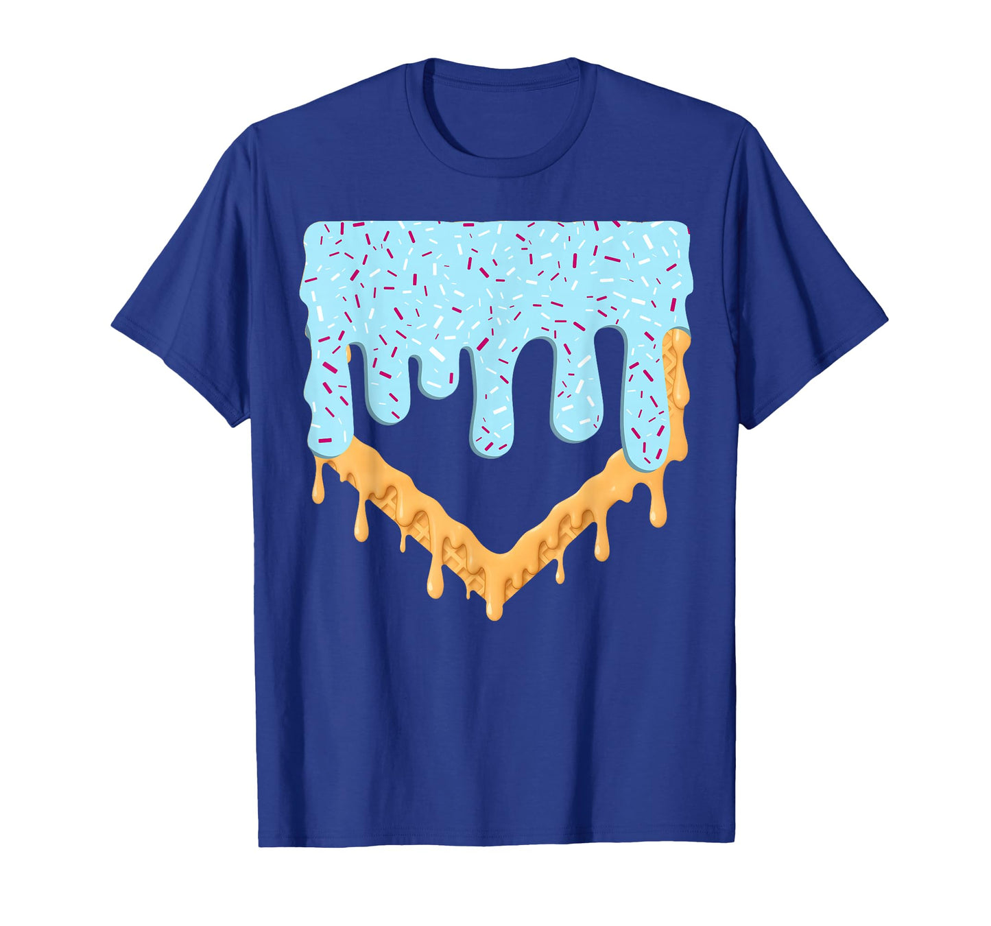 Baseball Drip Boys Ice Cream Drip Youth Baseball Birthday T-Shirt