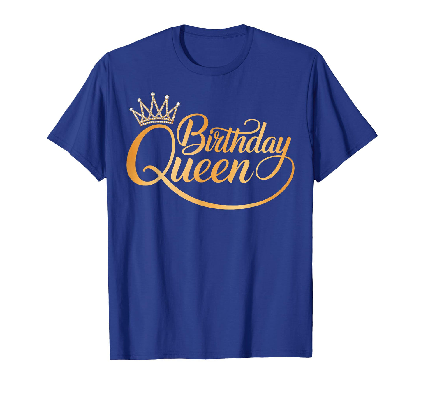 Birthday Queen Crown American Afro Women Girls Bday Party T-Shirt