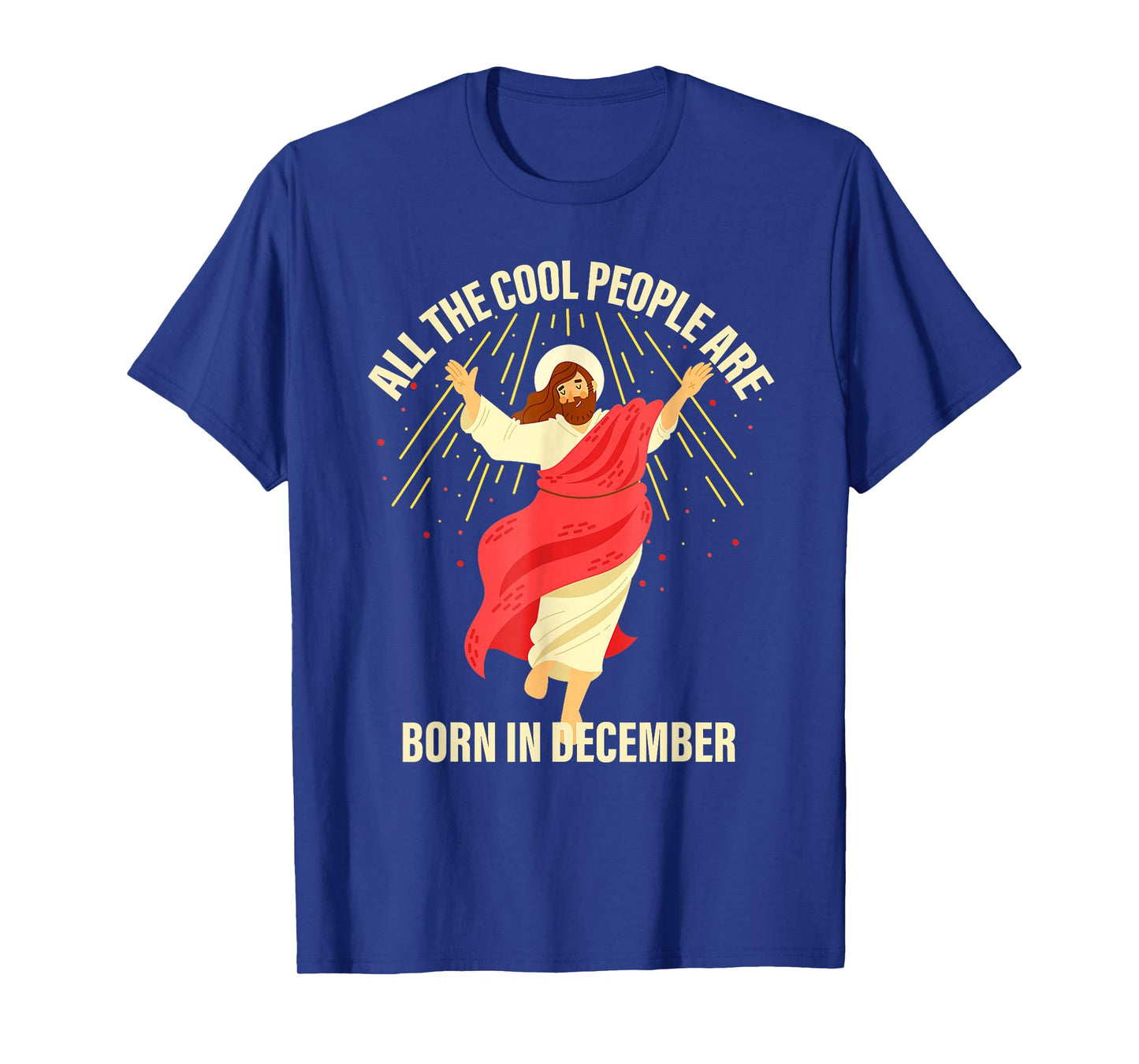 Cool People are Born in December Christian Christmas Jesus T-Shirt