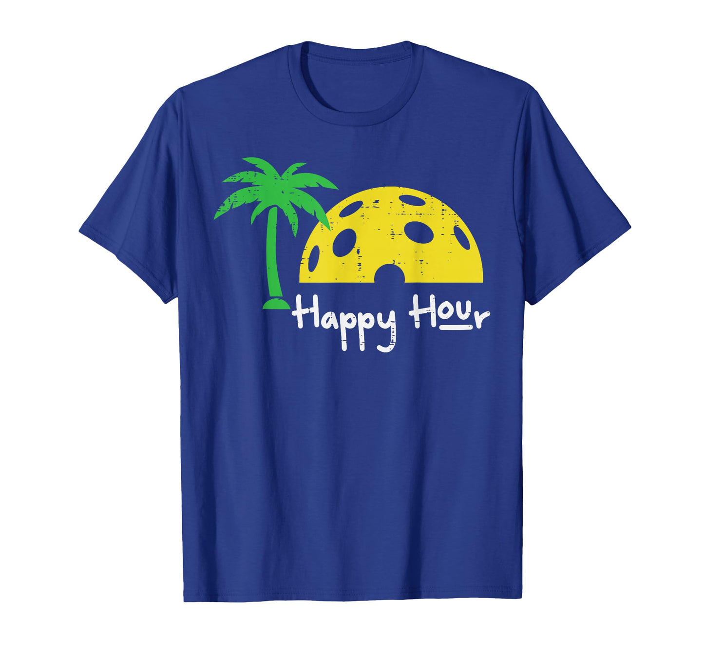 Pickle Ball Happy Hour Palm Tree Pickleball Men Women Kids T-Shirt
