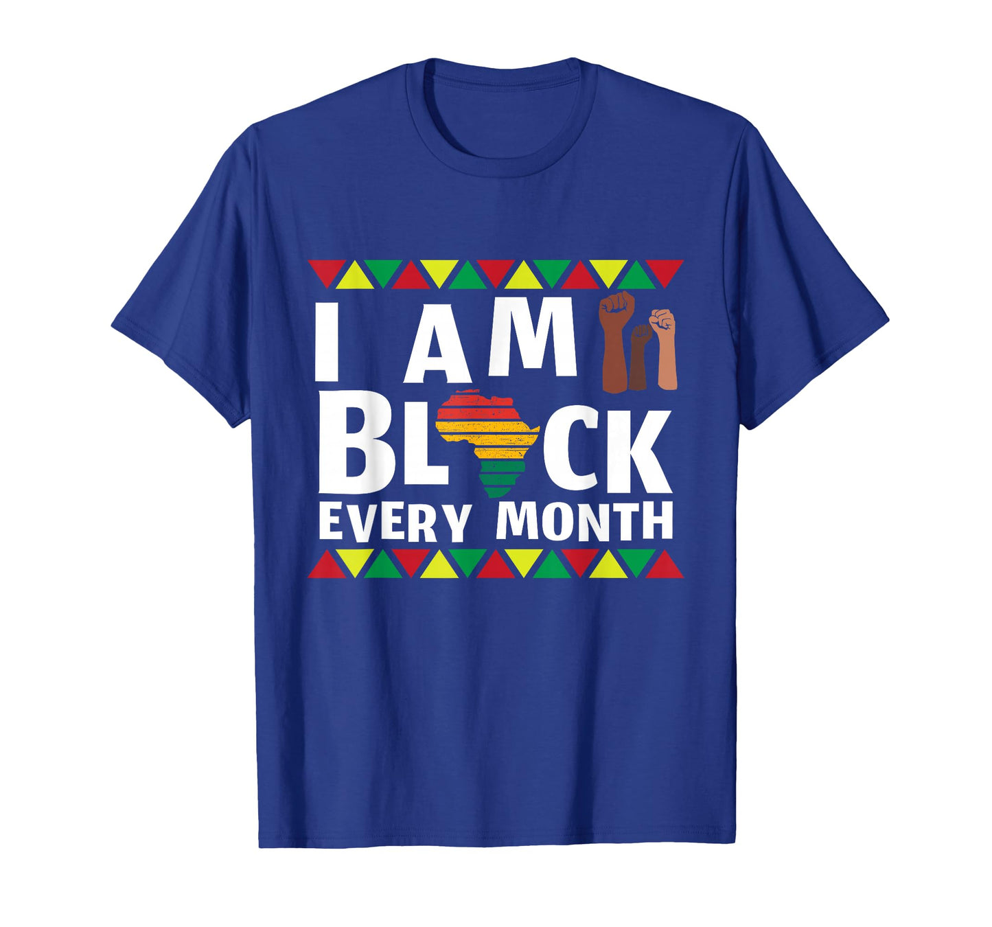 Black History Month Tshirt I Am Black African Woman Afro T-Shirt