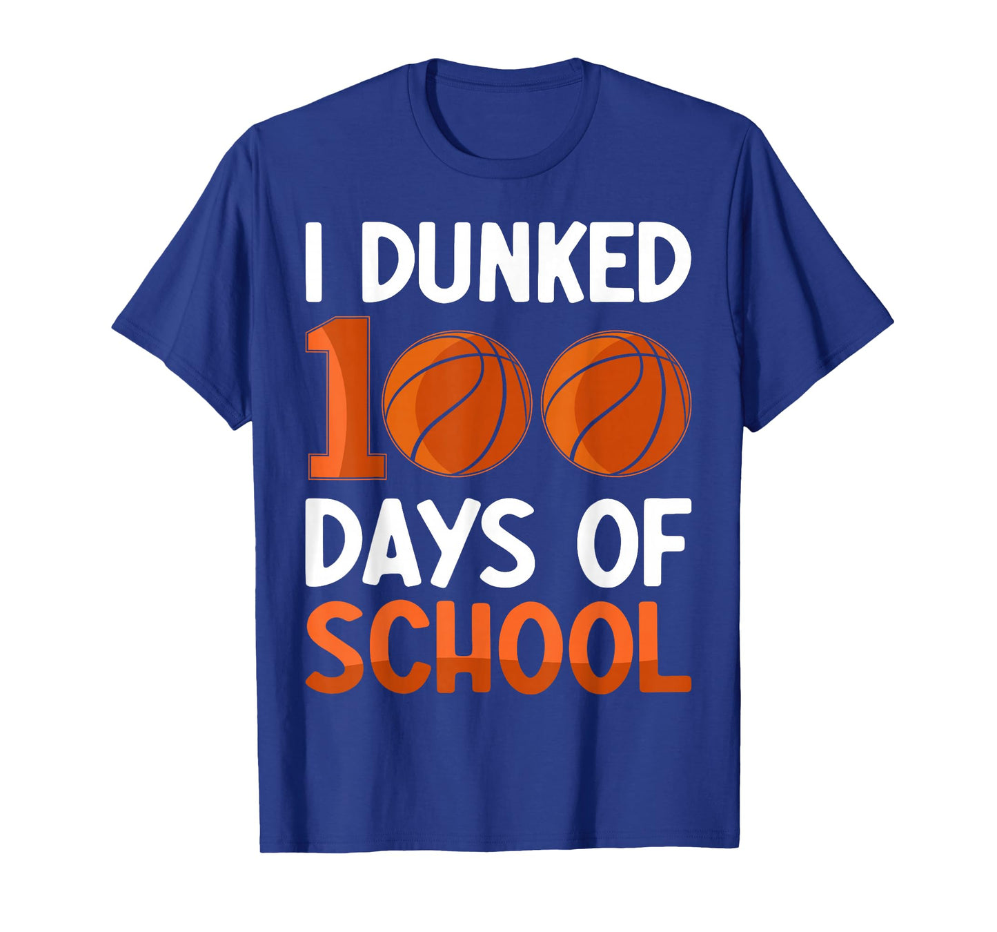 School Basketball Teacher Basketball 100 Day of School Kids T-Shirt