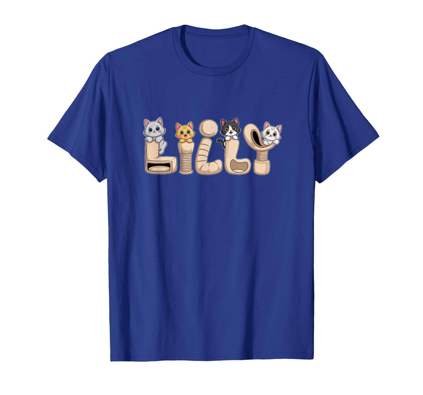 Lilly Cat Trees - Personalized Cute Name Word Art T-Shirt