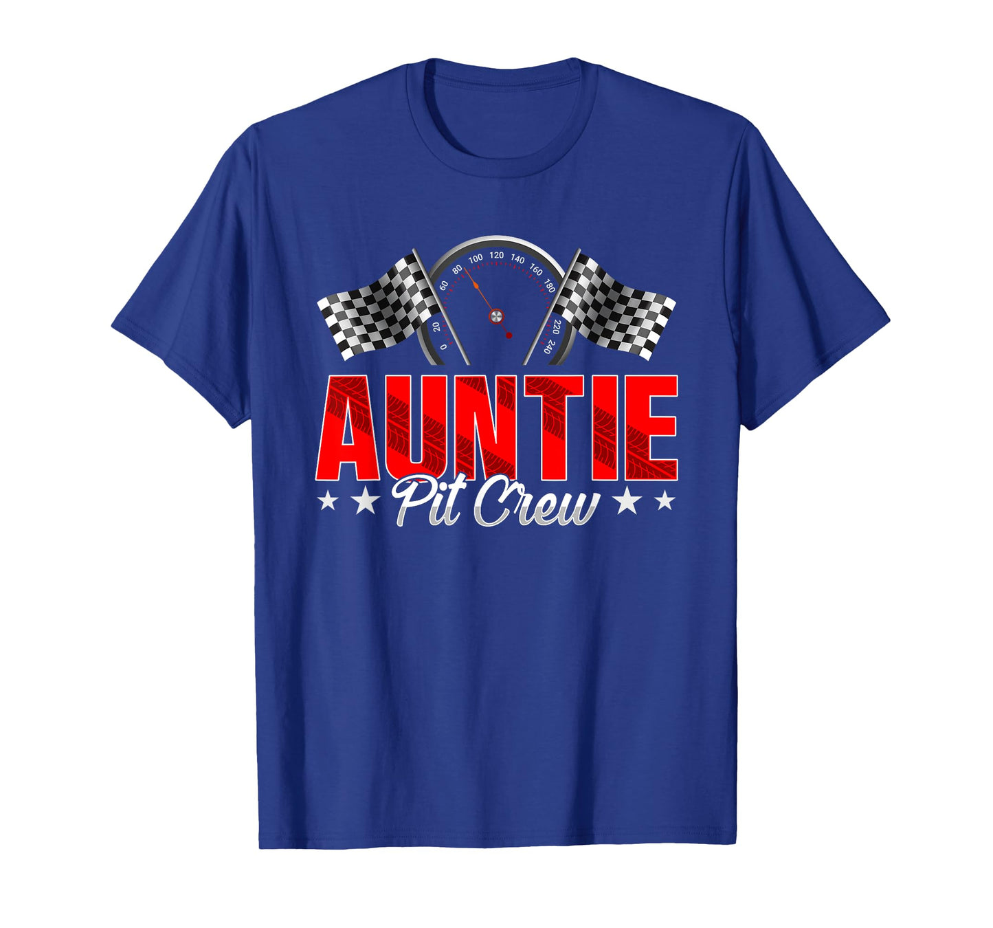 Race Car Birthday Party Racing Family Auntie Pit Crew T-Shirt