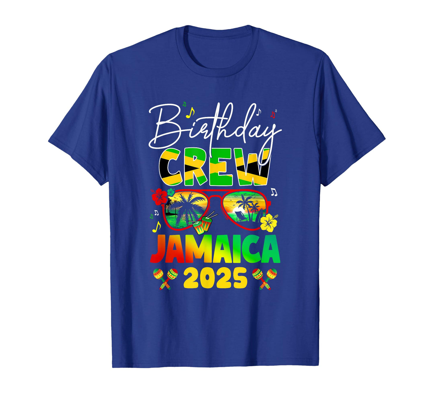 Birthday Crew Jamaica 2025 Birthday Girl Party Matching T-Shirt