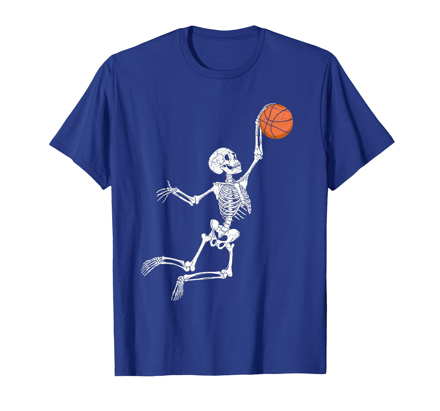 Basketball Skeleton Halloween Player Catcher Mens Boys Kids T-Shirt
