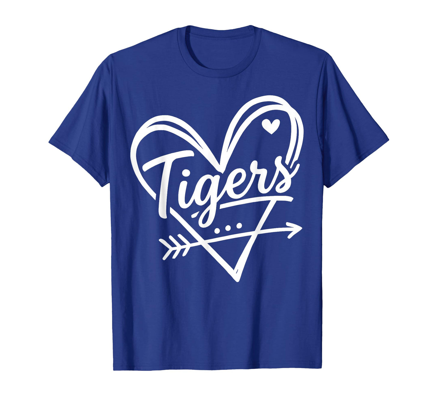 Retro Tigers Heart Cute Name Graphic Gift for Men Women Kids T-Shirt