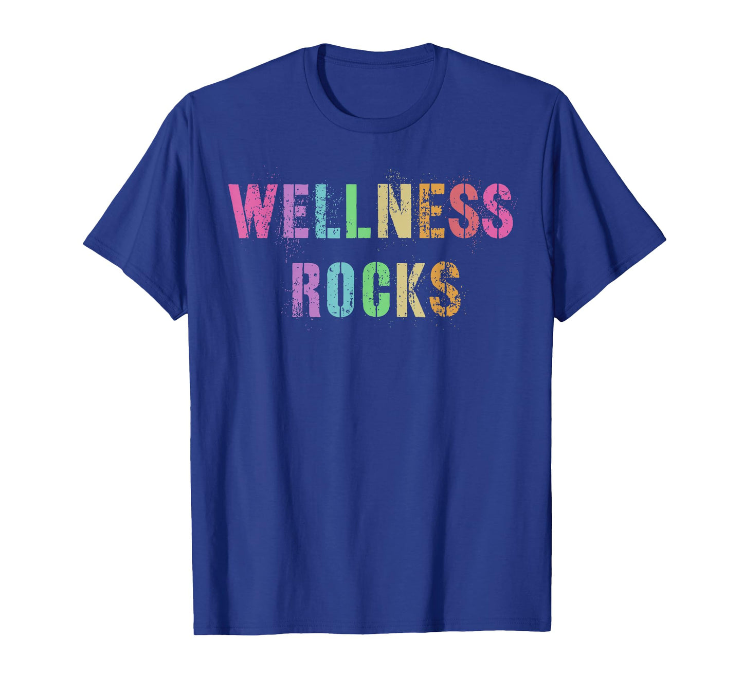 WELLNESS ROCKS Fitness Crew Health Trainer Yoga Nurse Squad T-Shirt