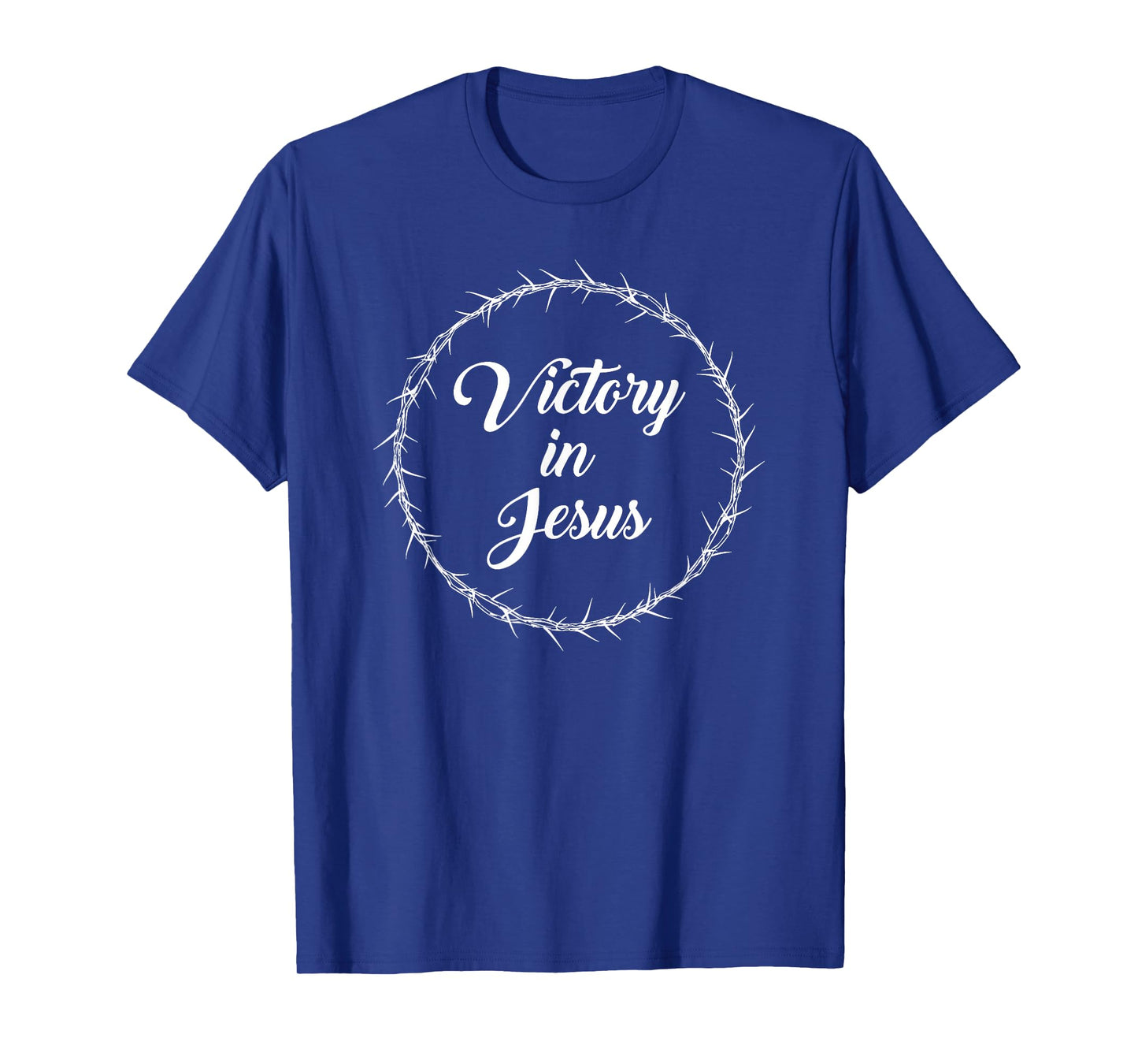 Victory in Jesus – Passover Easter Crown Thorns Praise Red T-Shirt