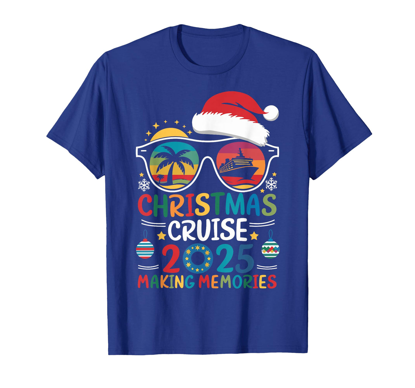 Christmas Cruise 2025 Men Women Kids Family Cruise Matching T-Shirt