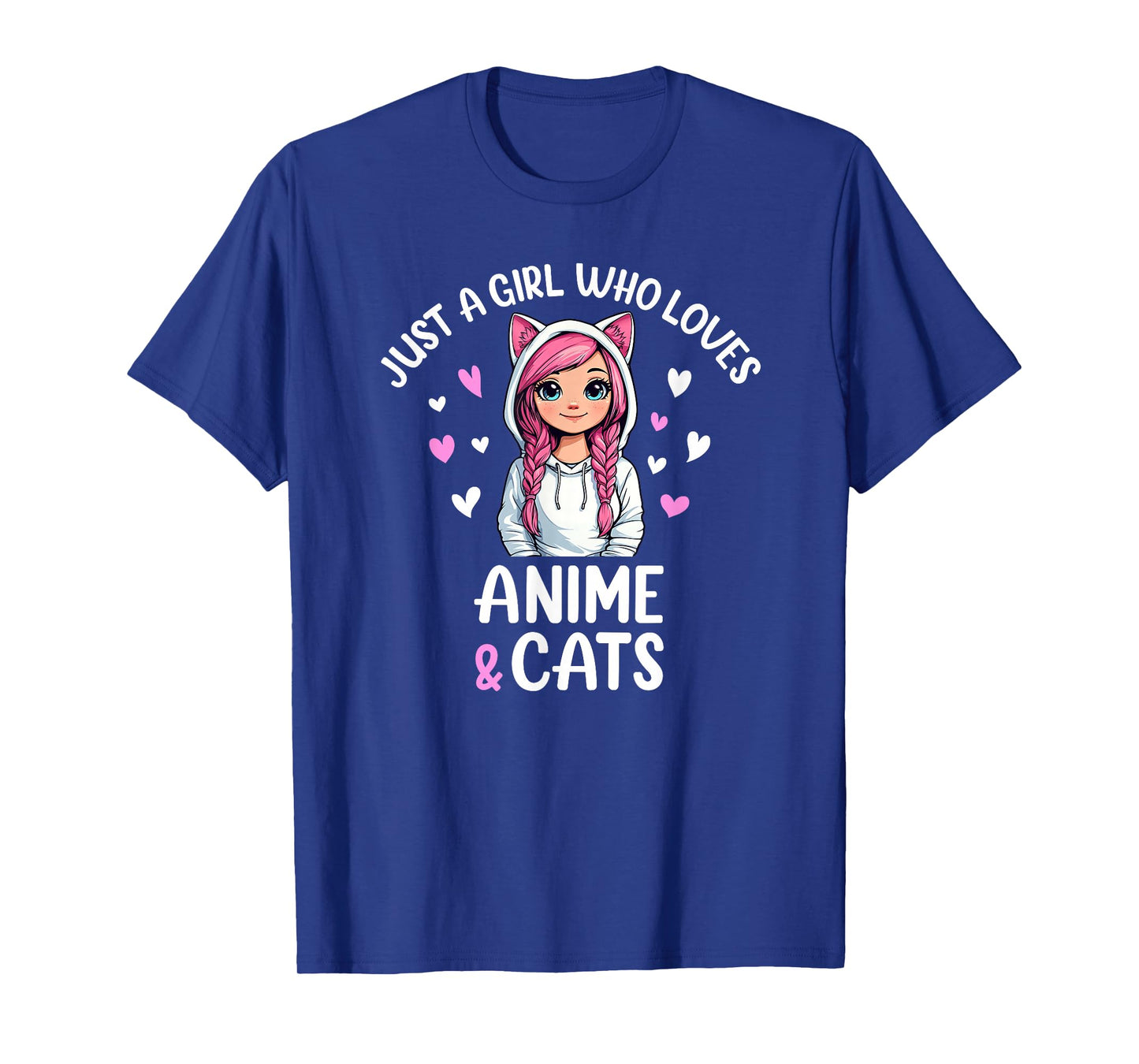 Just A Girl Who Loves Anime & Cats T-Shirt
