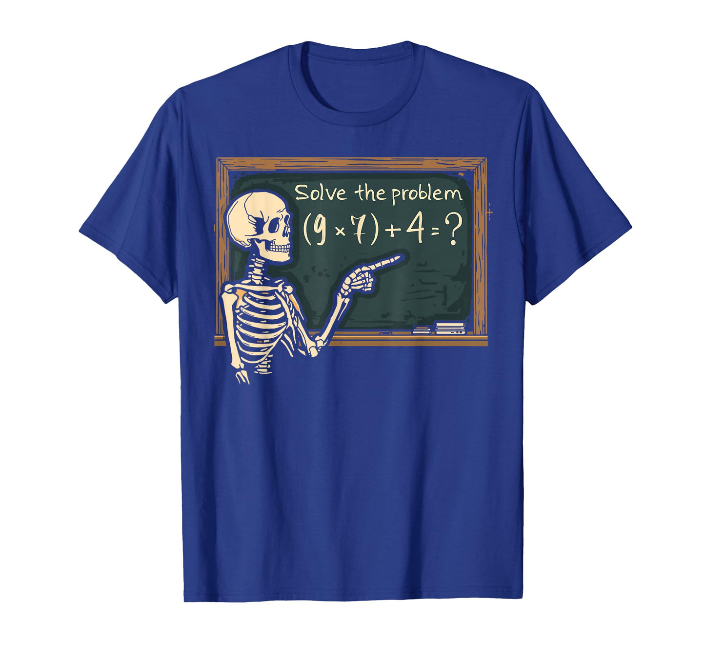 Funny 67 Meme Brainrot Joke Halloween Skeleton Math Teacher T-Shirt