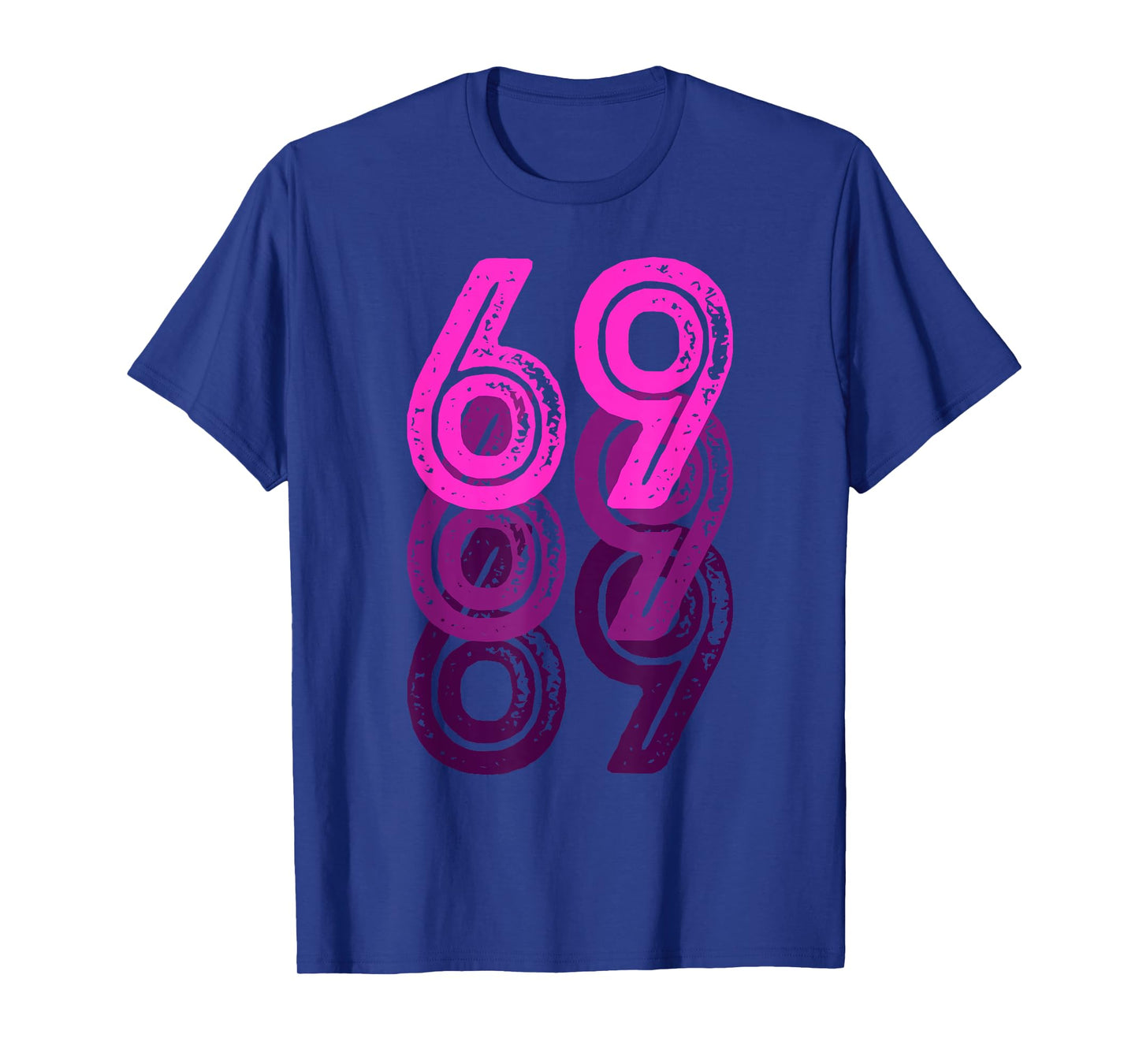 Number 69 Pink Best Classic College Style Birthday Funny T-Shirt