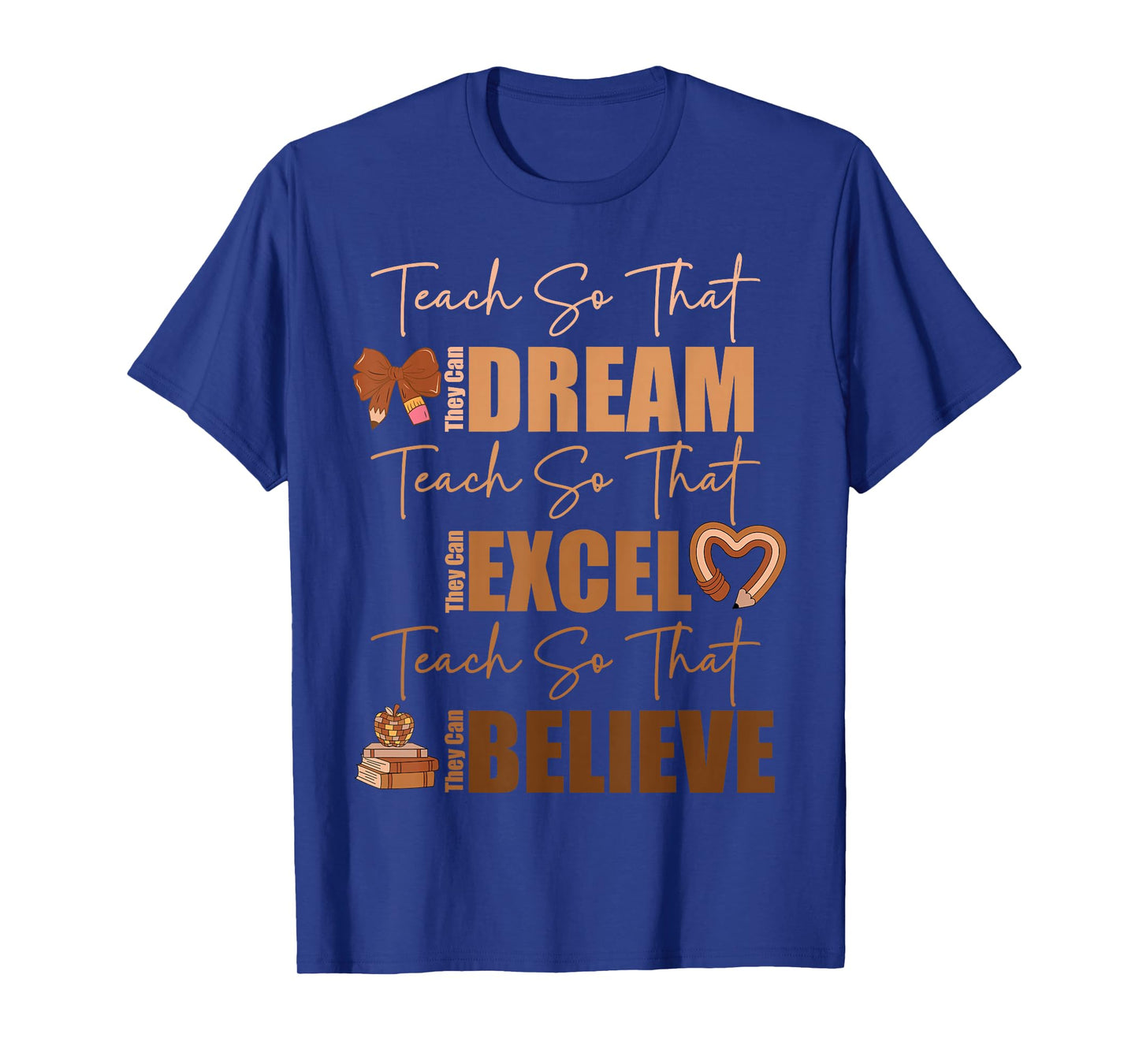 Teach So That They Can Dream Excel Teacher Black History BHM T-Shirt