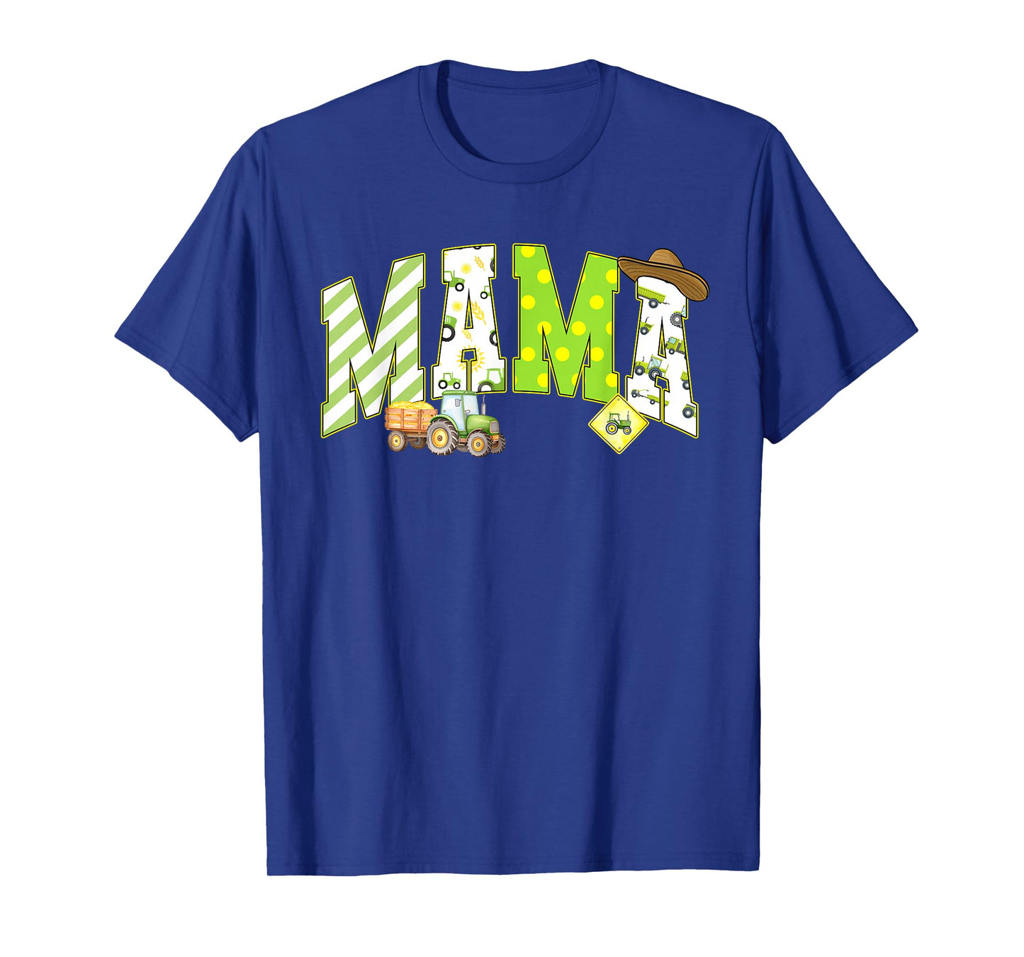Mama of The Birthday Boy Tractors Farm Trucks Family Party T-Shirt